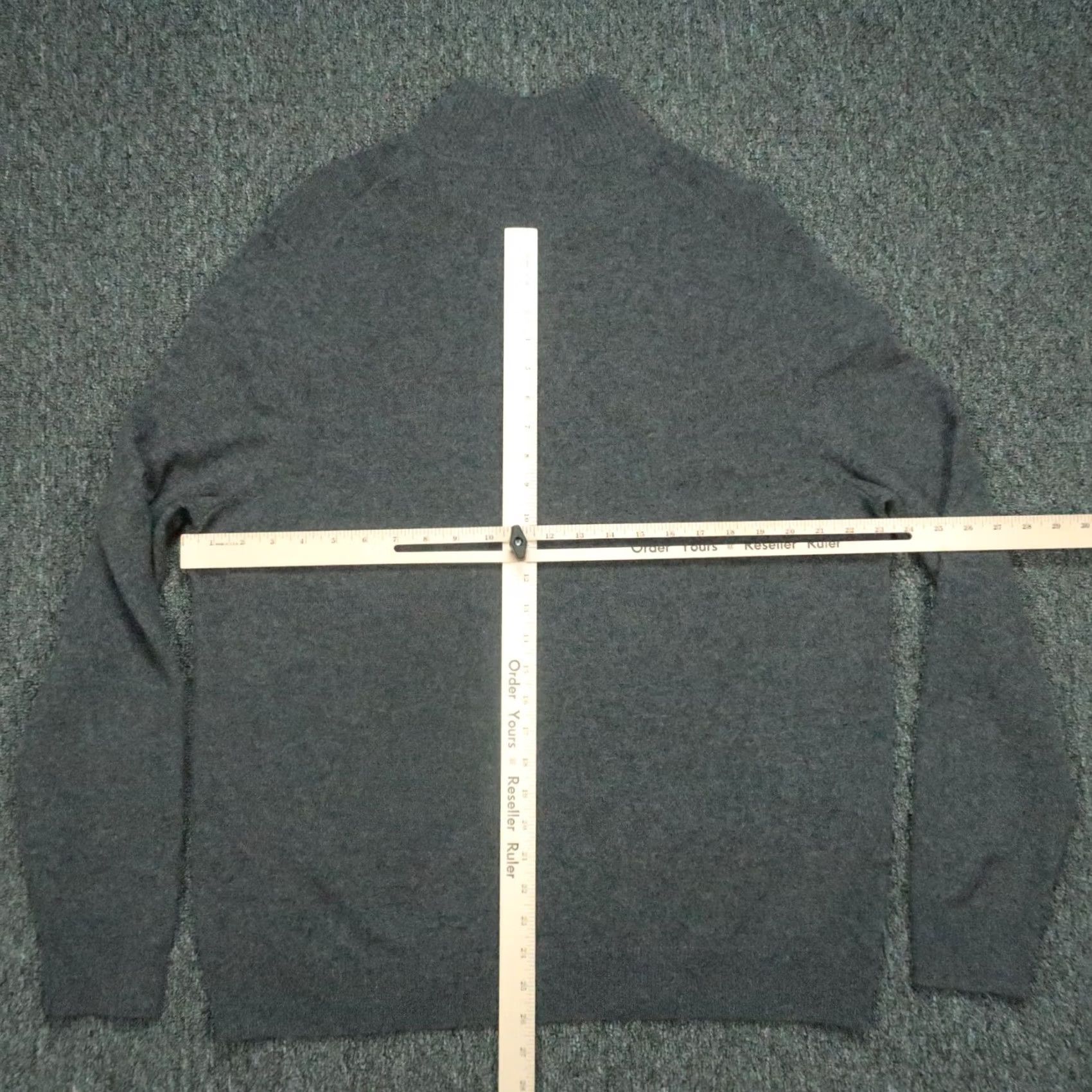 Nordstrom Nordstrom Mens XL Gray Quarter Zip Cashmere Mock Neck Sweater Pullover Knit 1/4 Zip Casual Regular Chest 48 in Dry Clean Only Size US XL / EU 56 / 4 - 5 Thumbnail