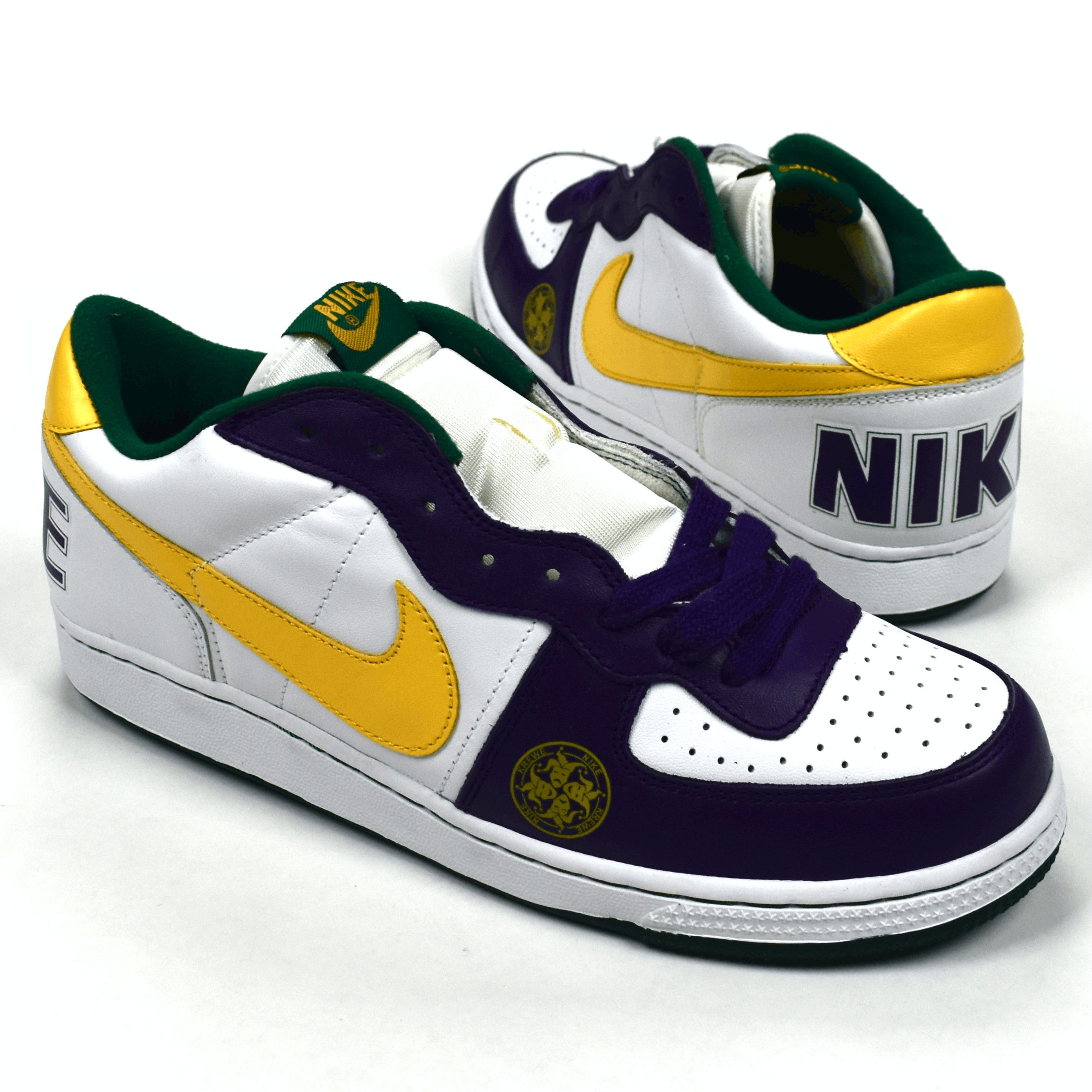 Nike Nike Krewe Terminator Low Mardi Gras White Purple Green DS Size US 10 / EU 43 - 1 Preview