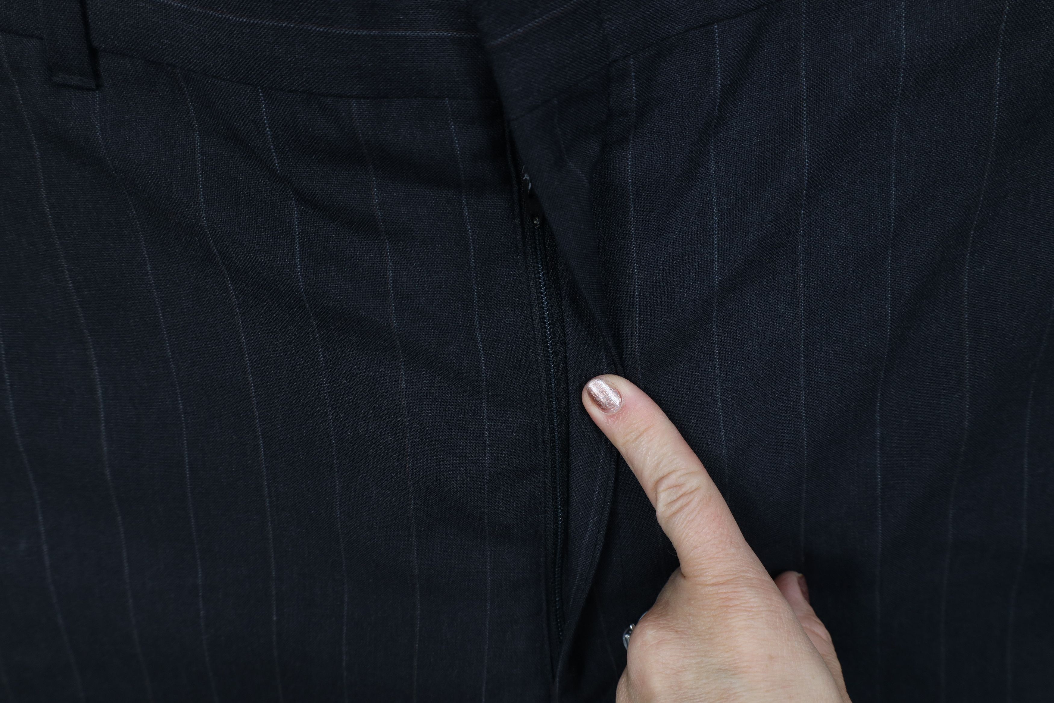 Vintage Vintage 70s Streetwear Pinstriped Wide Leg Chino Pants USA Size US 34 / EU 50 - 6 Thumbnail