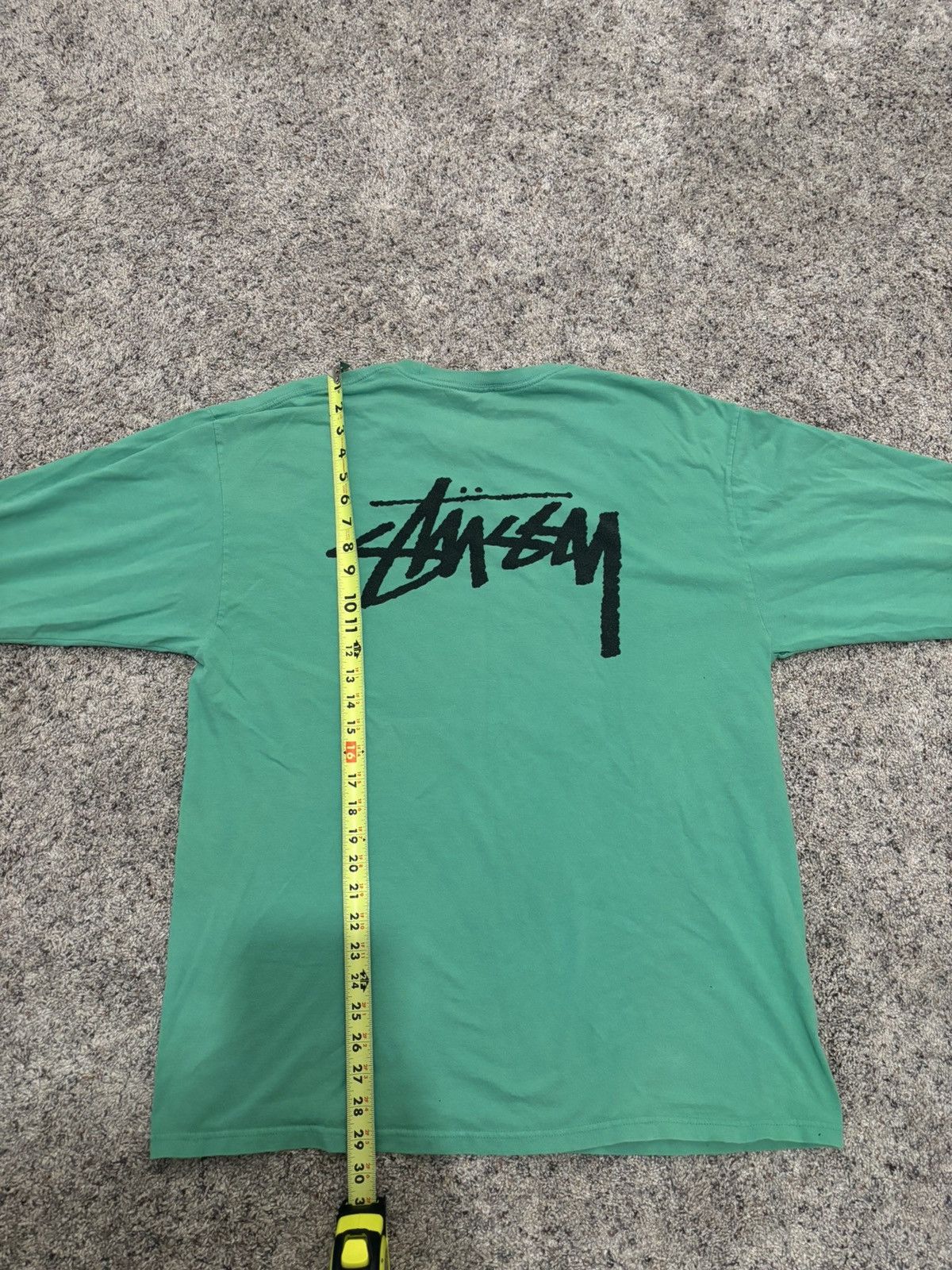 Stussy Back Logo Longsleeve Green