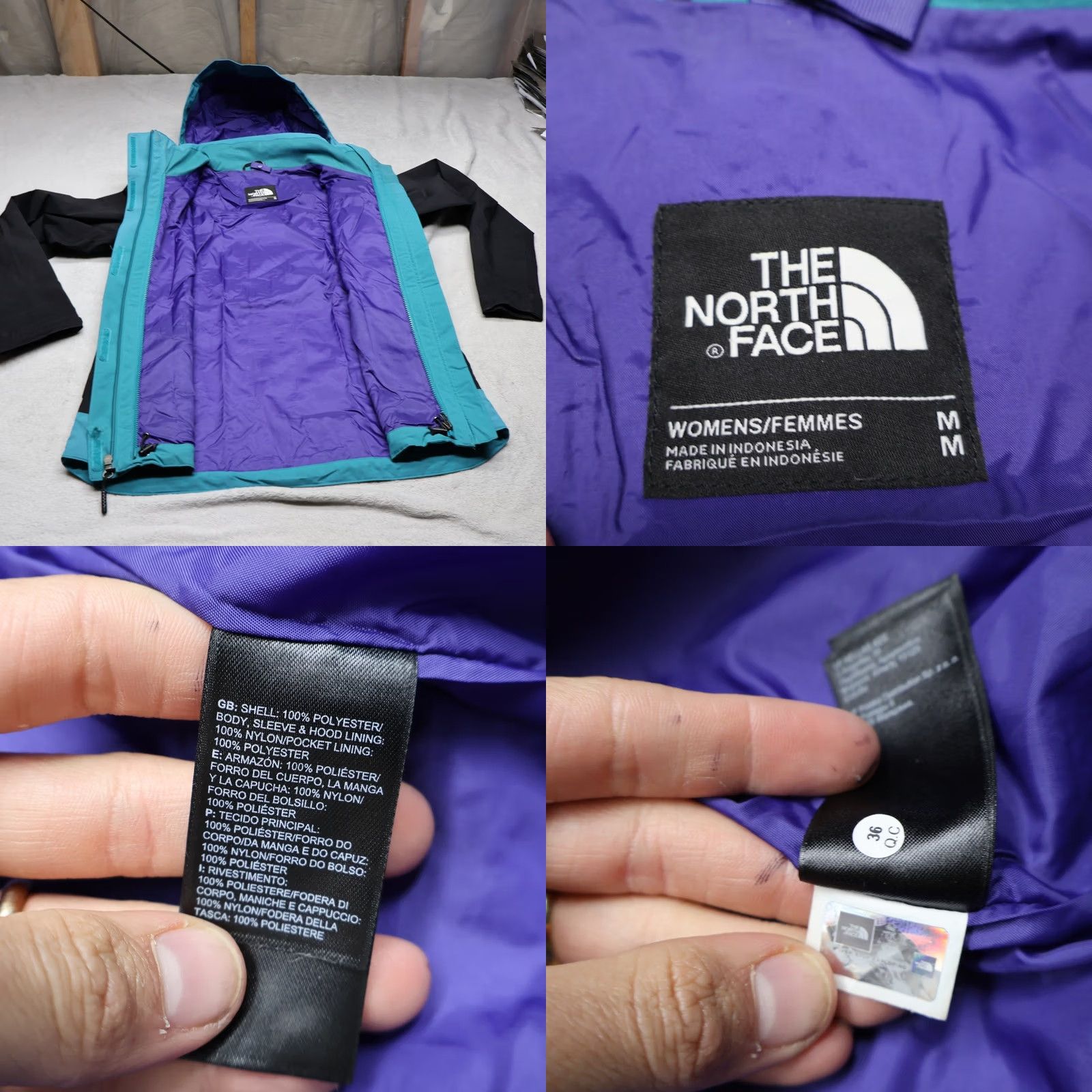 The North Face VINTAGE North Face Jacket Womens Medium Blue Full Zip Ski Outdoor 3in1 Shell Size M / US 6-8 / IT 42-44 - 8 Thumbnail