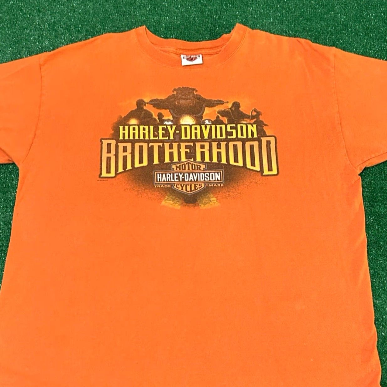 Harley Davidson VINTAGE Harley-Davidson Biker 90s Y2K BullDog Iowa Logo VTG 2011 Shirt XL Mens Orange Size US XL / EU 56 / 4 - 5 Thumbnail