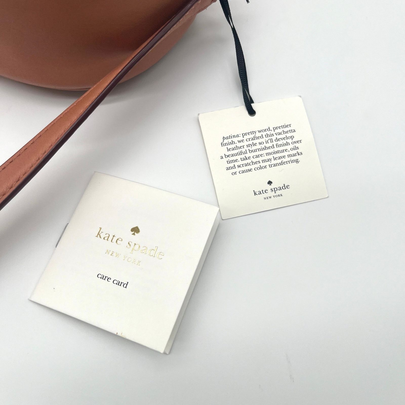 Kate Spade KATE SPADE NWT Leather Devoe Street Tinley, Brown w/ Studs Size ONE SIZE - 6 Thumbnail