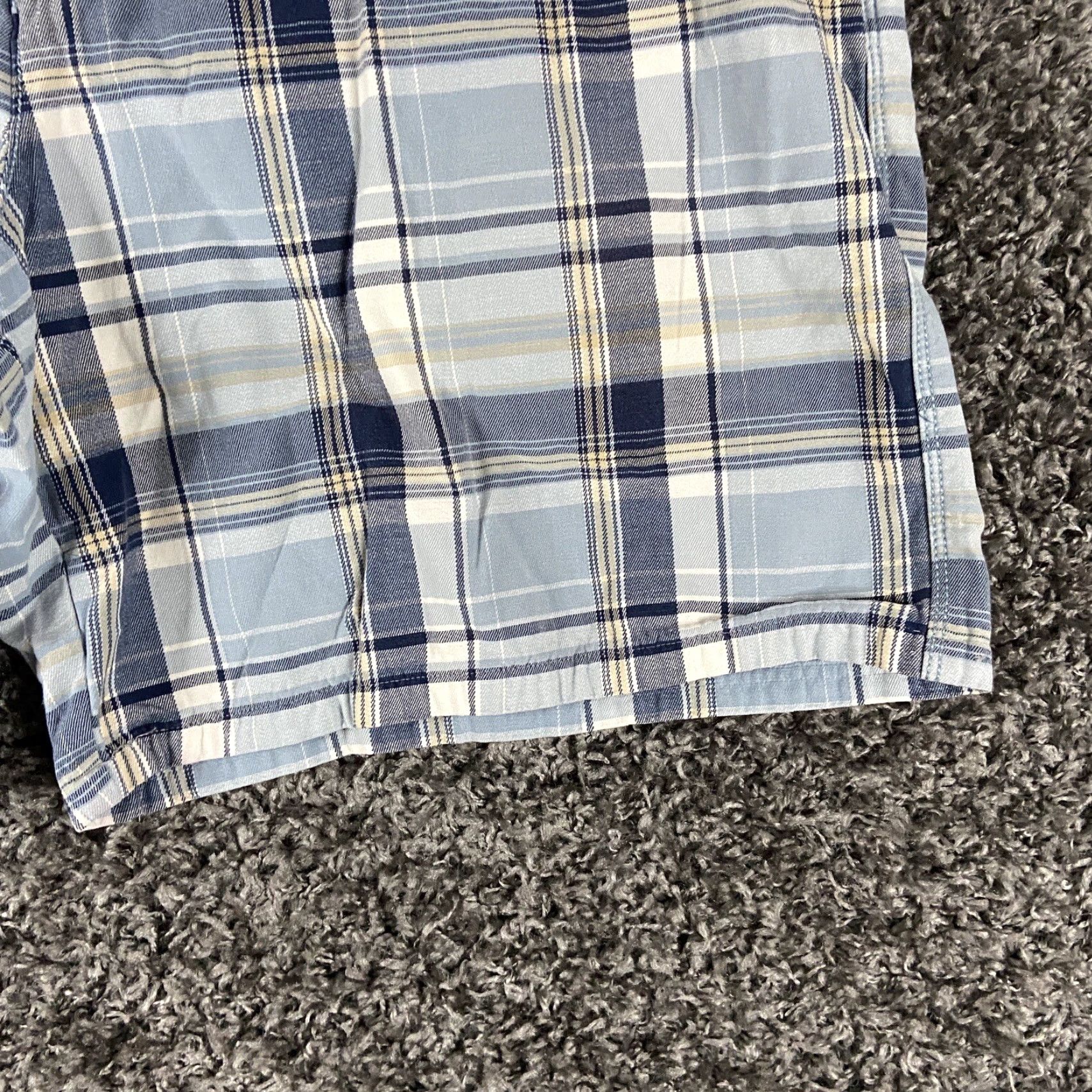 Timberland TIMBERLAND PLAID SHORTS Men 38 Blue White Chino Cotton Regular Season Colorful Size US 38 / EU 54 - 2 Thumbnail
