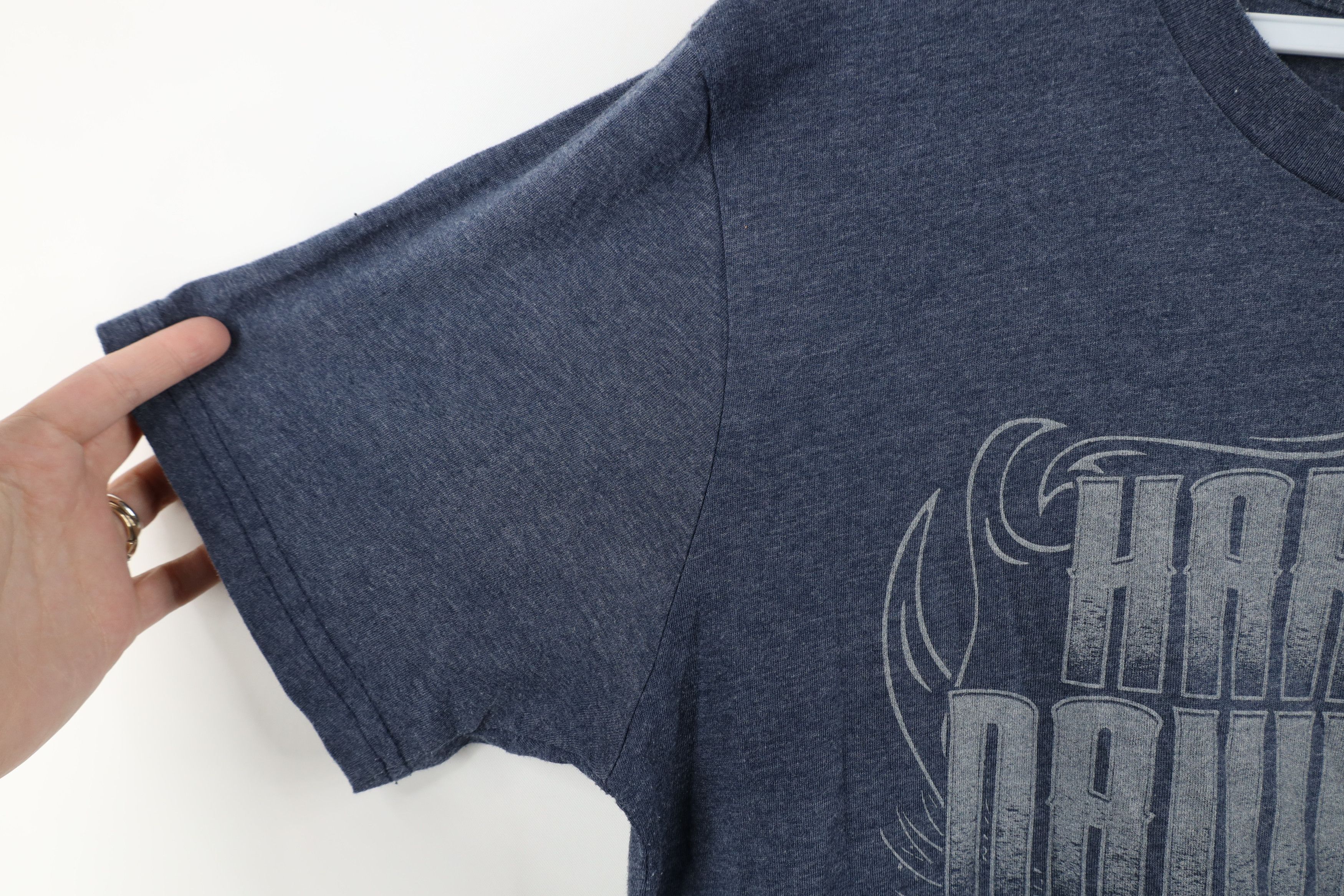 Harley Davidson × Vintage Y2K Harley Davidson Tribal Eagle Fire Flames T-Shirt Blue Size US L / EU 52-54 / 3 - 7 Thumbnail