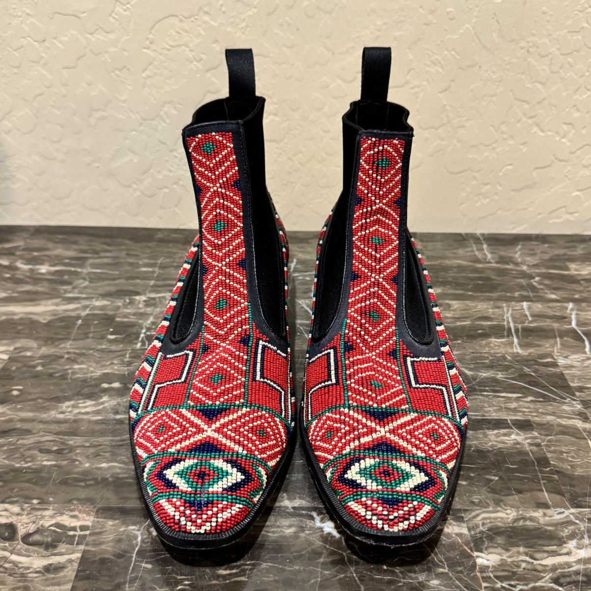 Donald Pliner Donald Pliner Beaded Leather Chelsea Boots Size US 8 / EU 41 - 6 Thumbnail