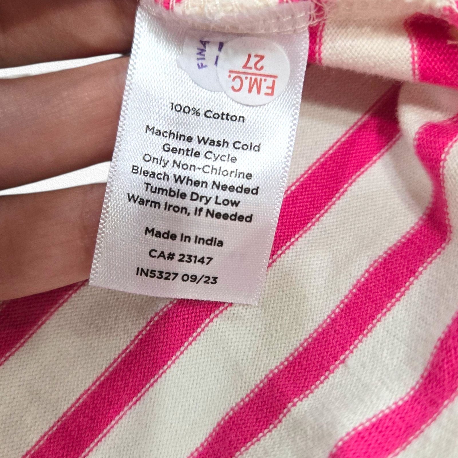 Other Talbots Pink White Stripe Heart Long Sleeve Shirt Size Small Size S / US 4 / IT 40 - 9 Thumbnail