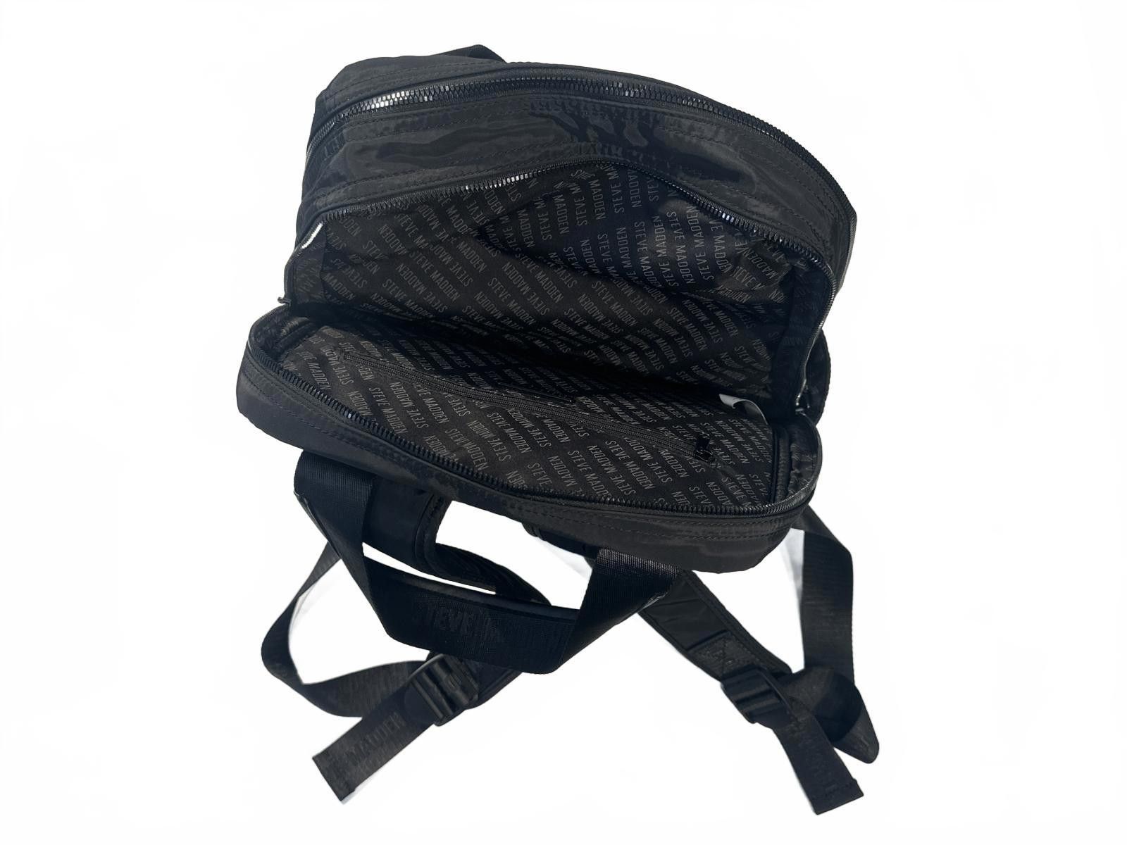 Steve Madden Steve Madden Black Quilted Nylon Backpack Size ONE SIZE - 7 Thumbnail