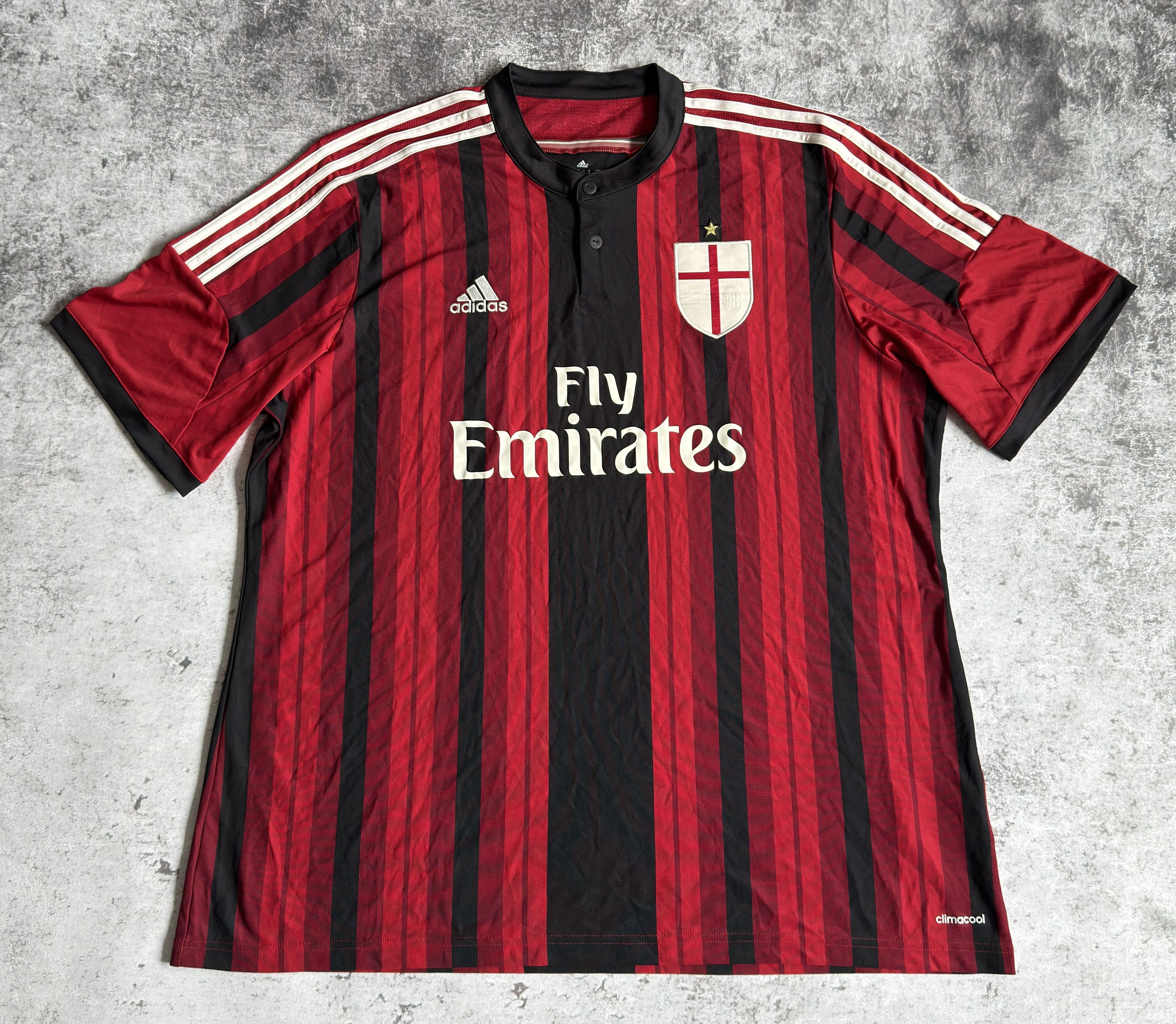 Adidas AC MILAN 2014-15 HOME SHIRT JERSEY MAGLIA ADIDAS SIZE 2XL Size US XXL / EU 58 / 5 - 1 Thumbnail
