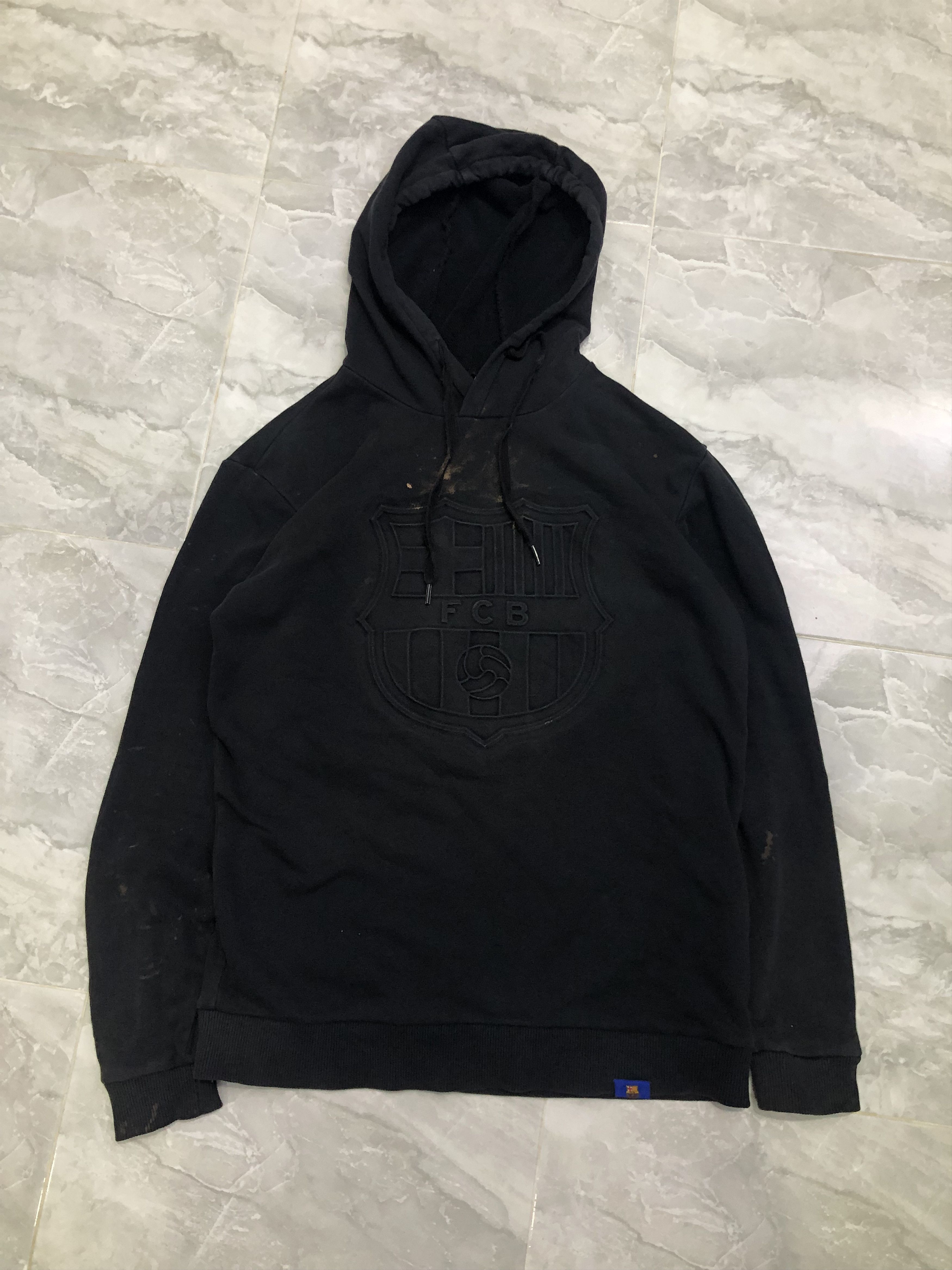 Other FC Barcelona Embossed Crest Black Hoodie Distressed Size US S / EU 44-46 / 1 - 12 Thumbnail