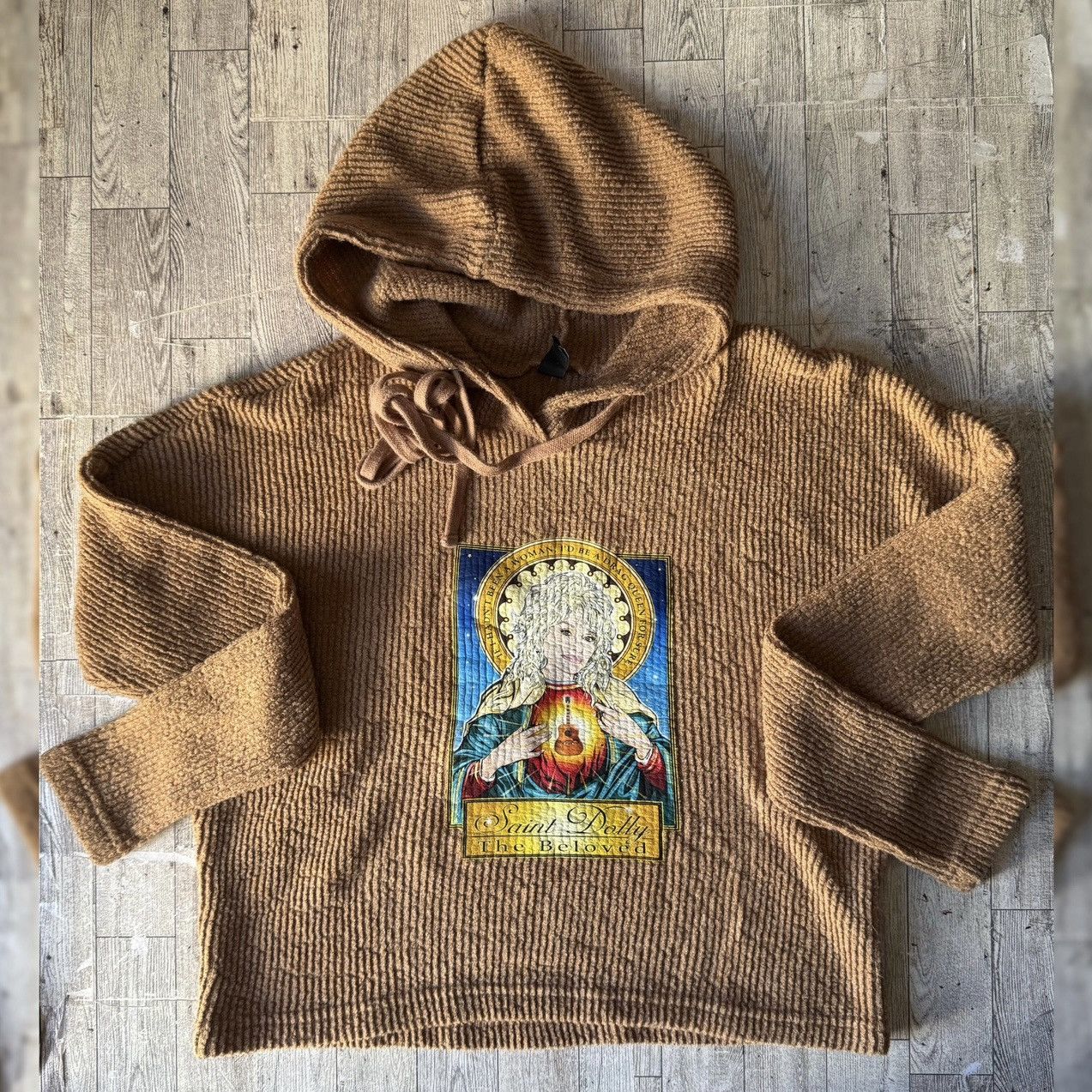 Other Saint Dolly, Beloved, Custom, Khaki Tan, Hooded Knit Sweater Size XS / US 0-2 / IT 36-38 - 11 Thumbnail