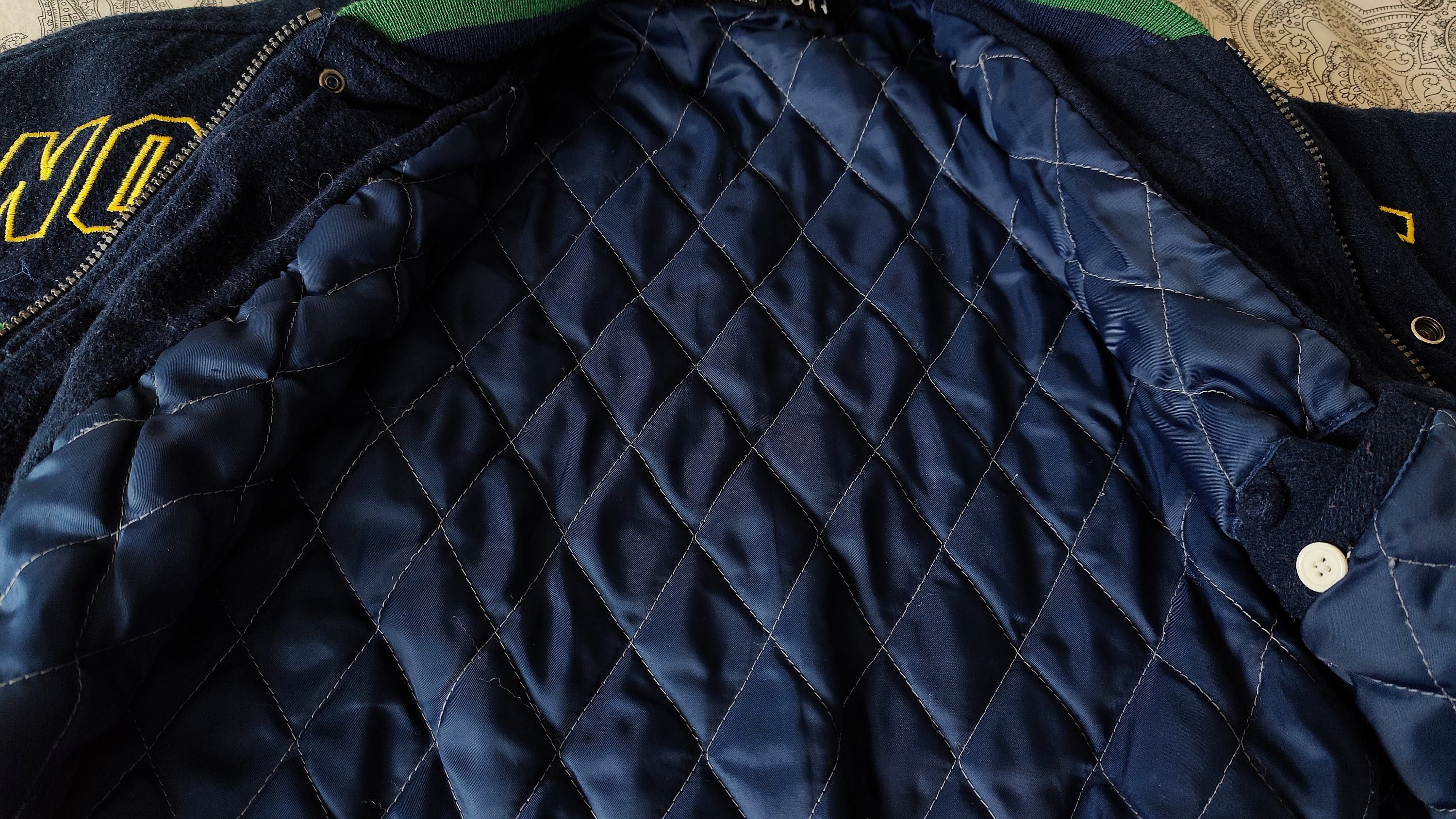 NCAA × Vintage Notre Dame Fighting Irish CMP Vintage 90s Varsity Jacket Size US L / EU 52-54 / 3 - 10 Thumbnail