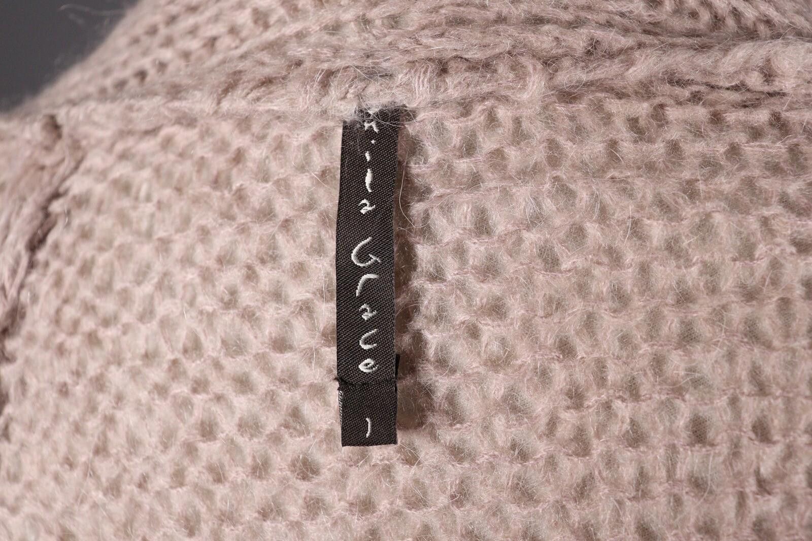 Designer Manila Grace Mohair Pink Draped Cardigan Sweater Size 1 Size M / US 6-8 / IT 42-44 - 8 Thumbnail