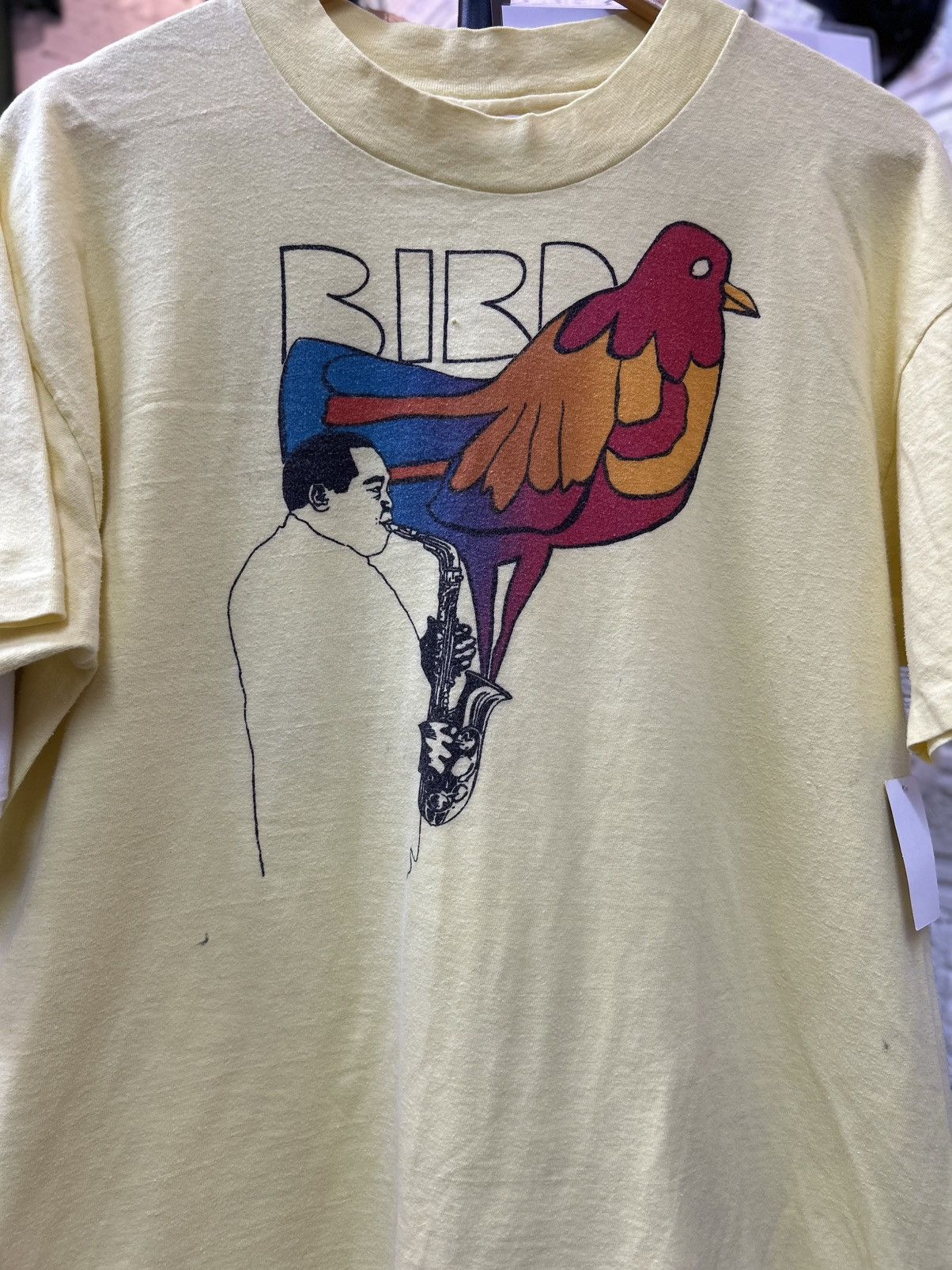 Band Tees Charlie Parker “Bird” Vintage T Shirt 80’ Size US XL / EU 56 / 4 - 2 Thumbnail