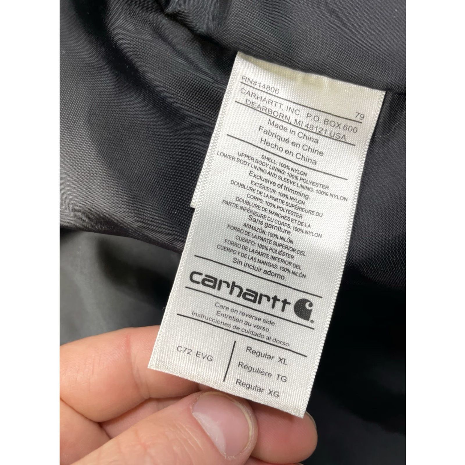 Carhartt Carhartt C72 Evergreen Rain Coat Jacket Waterproof Zip Hood Mens XL Size US XL / EU 56 / 4 - 3 Thumbnail