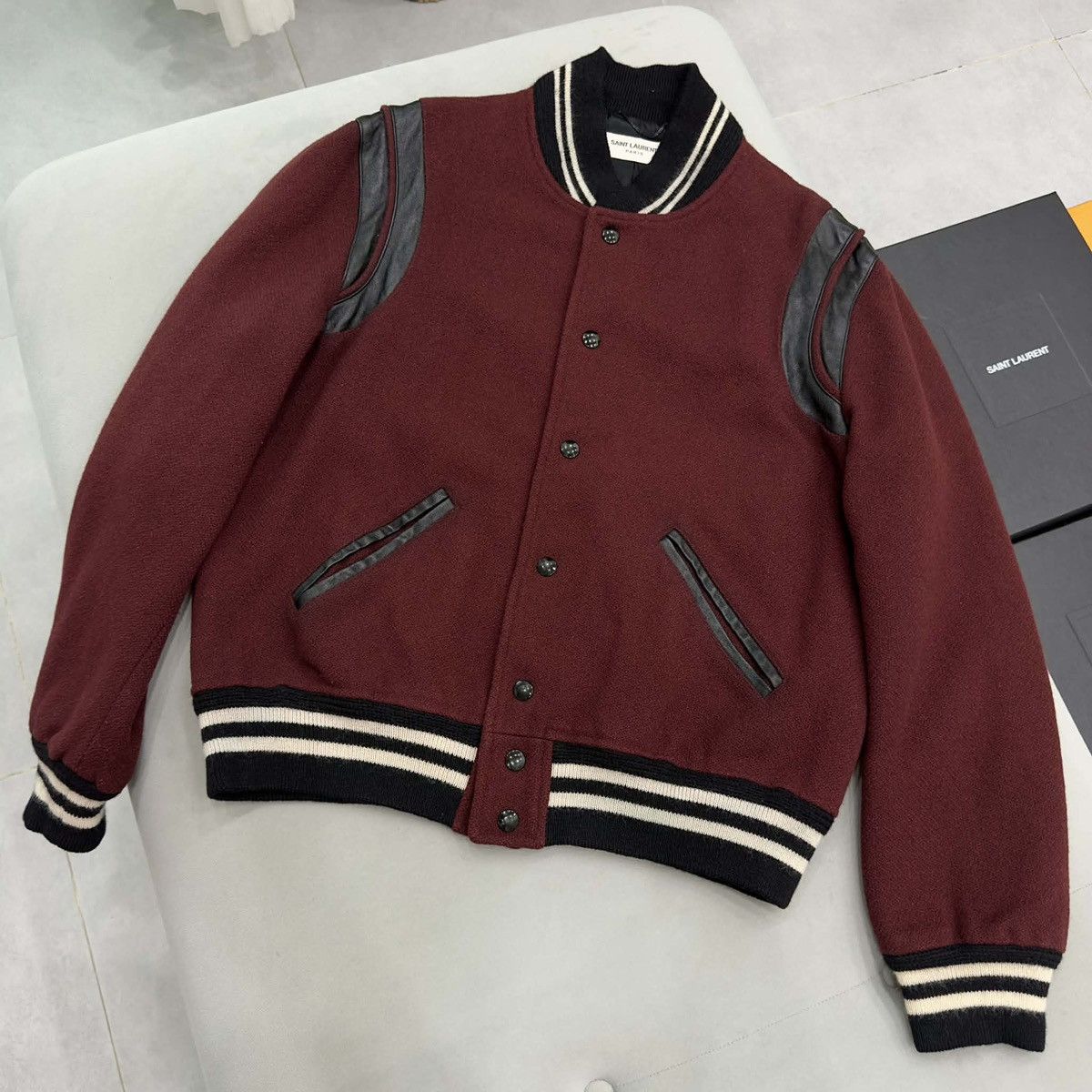 Hedi Slimane HEDI SLIMANE X SAINT LAURENT SS2016 TEDDY WOOL JACKET IT46 Size US S / EU 44-46 / 1 - 1 Thumbnail