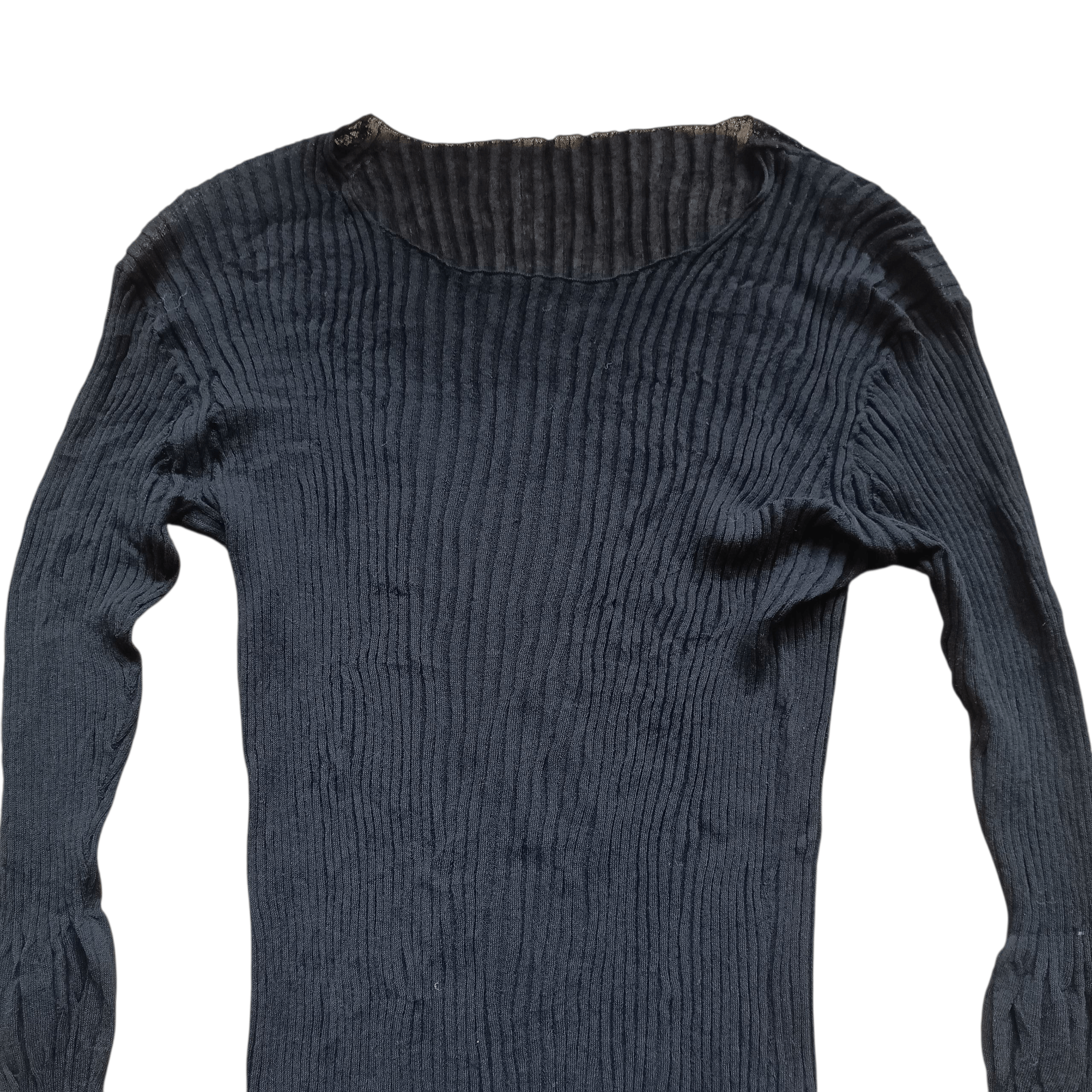 Yohji Yamamoto Yohji Yamamoto SS21 Pleated RIB RIB LONG SLEEVE KNITTED PH Size US M / EU 48-50 / 2 - 2 Thumbnail