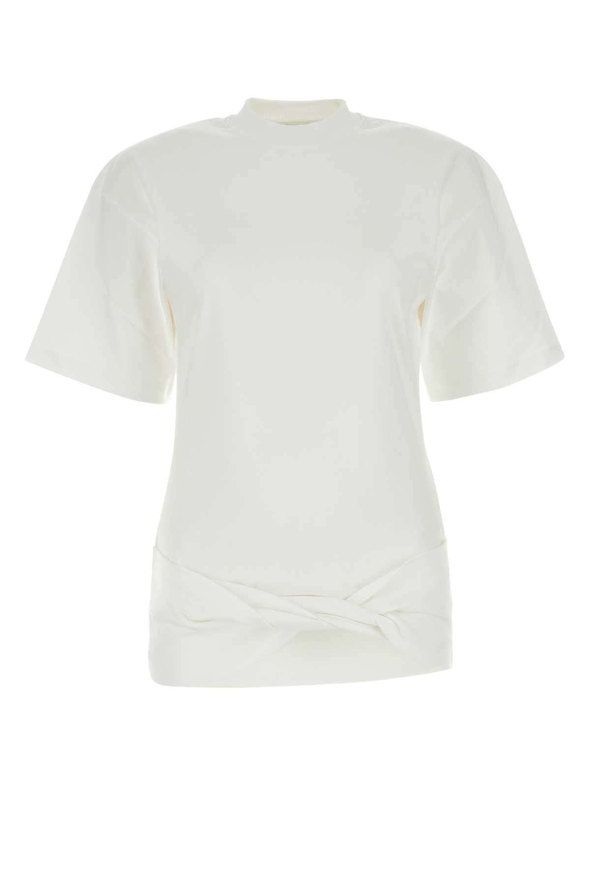 image of Off White White Cotton T-Shirt, Women's (Size XS)