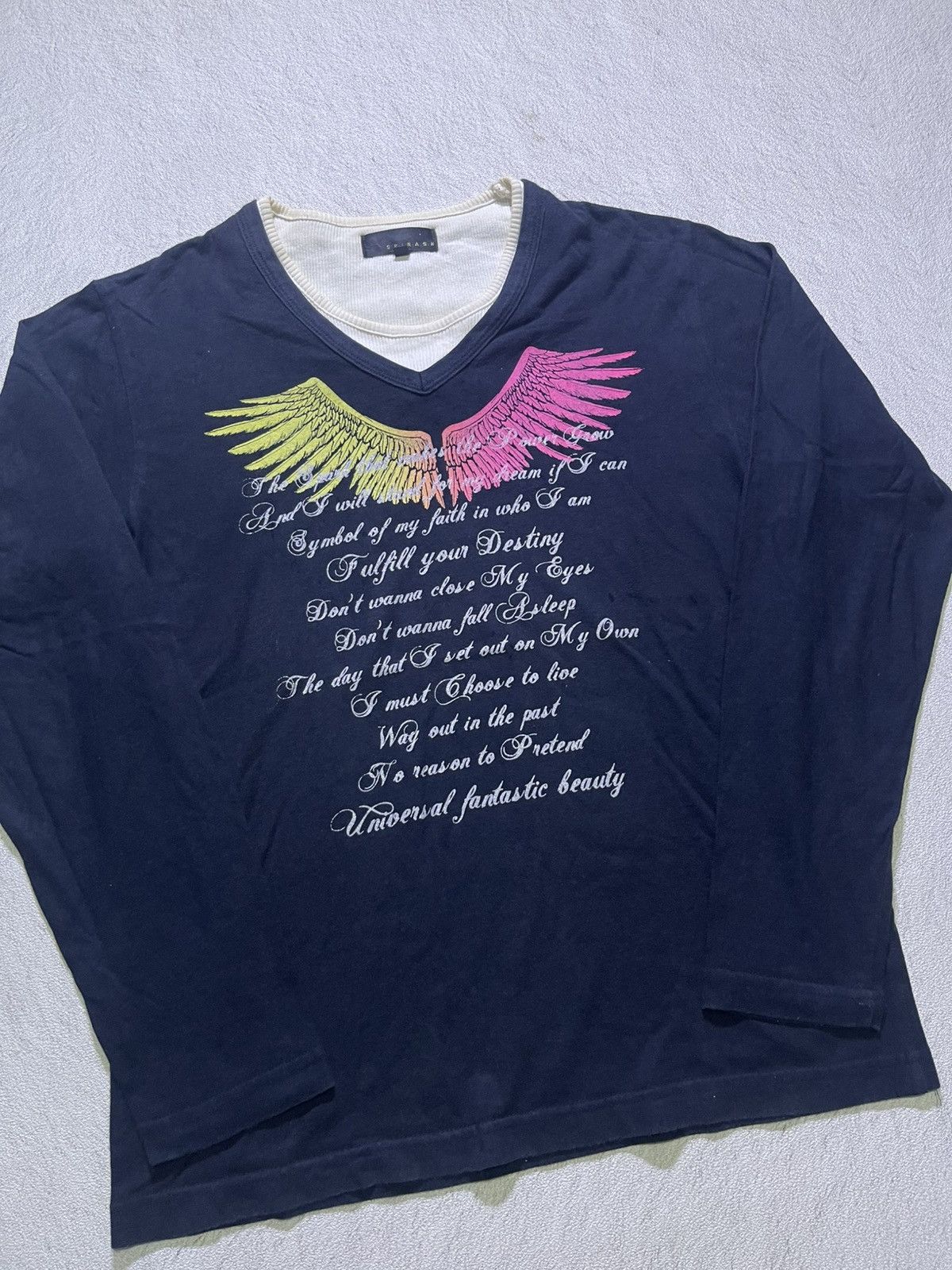 Japanese Brand Y2K SPINASH long sleeve tshirt Size US M / EU 48-50 / 2 - 2 Thumbnail