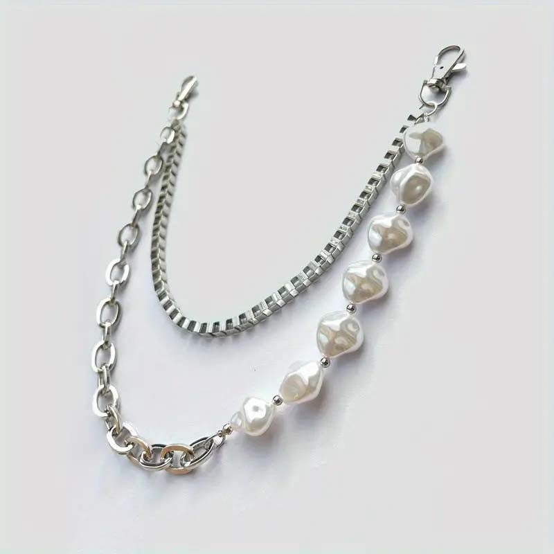 Other Fashionable Irregular Imitation Pearl Pants Chain Size ONE SIZE - 4 Thumbnail