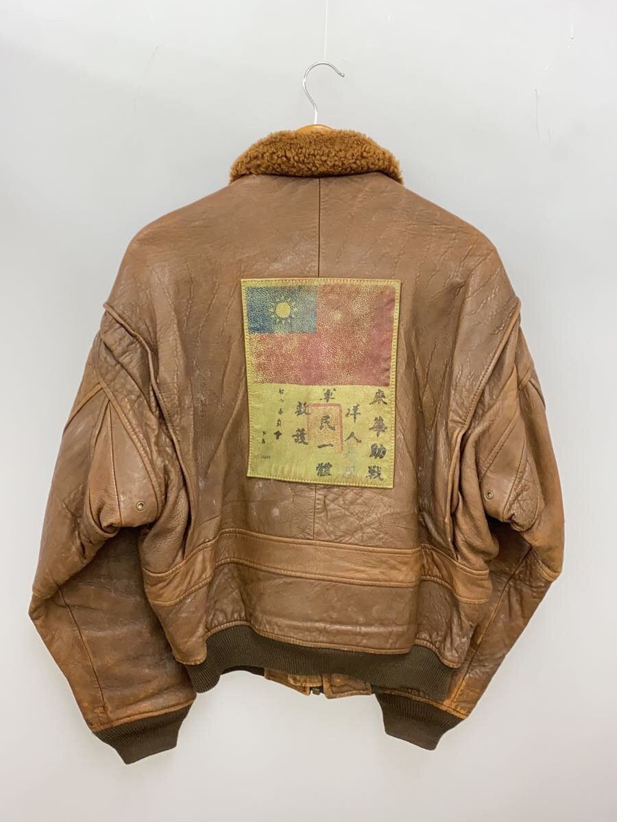 Avirex Avirex Plain Leather Flight Jacket Brown Size US XS / EU 42 / 0 - 2 Thumbnail