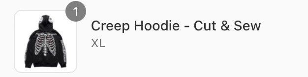 Warren Lotas RARE 2023 WARREN LOTAS HALLOWEEN CREEP HOODIE (XL) Size US XL / EU 56 / 4 - 15 Thumbnail