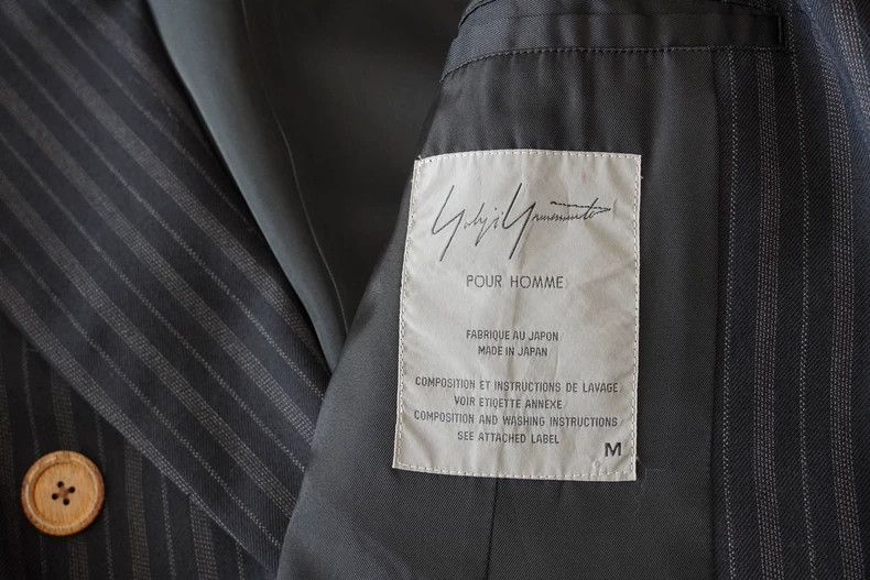 Yohji Yamamoto Yohji Yamamoto95AW Luming House Striped Double Breasted Jac Size US M / EU 48-50 / 2 - 5 Thumbnail