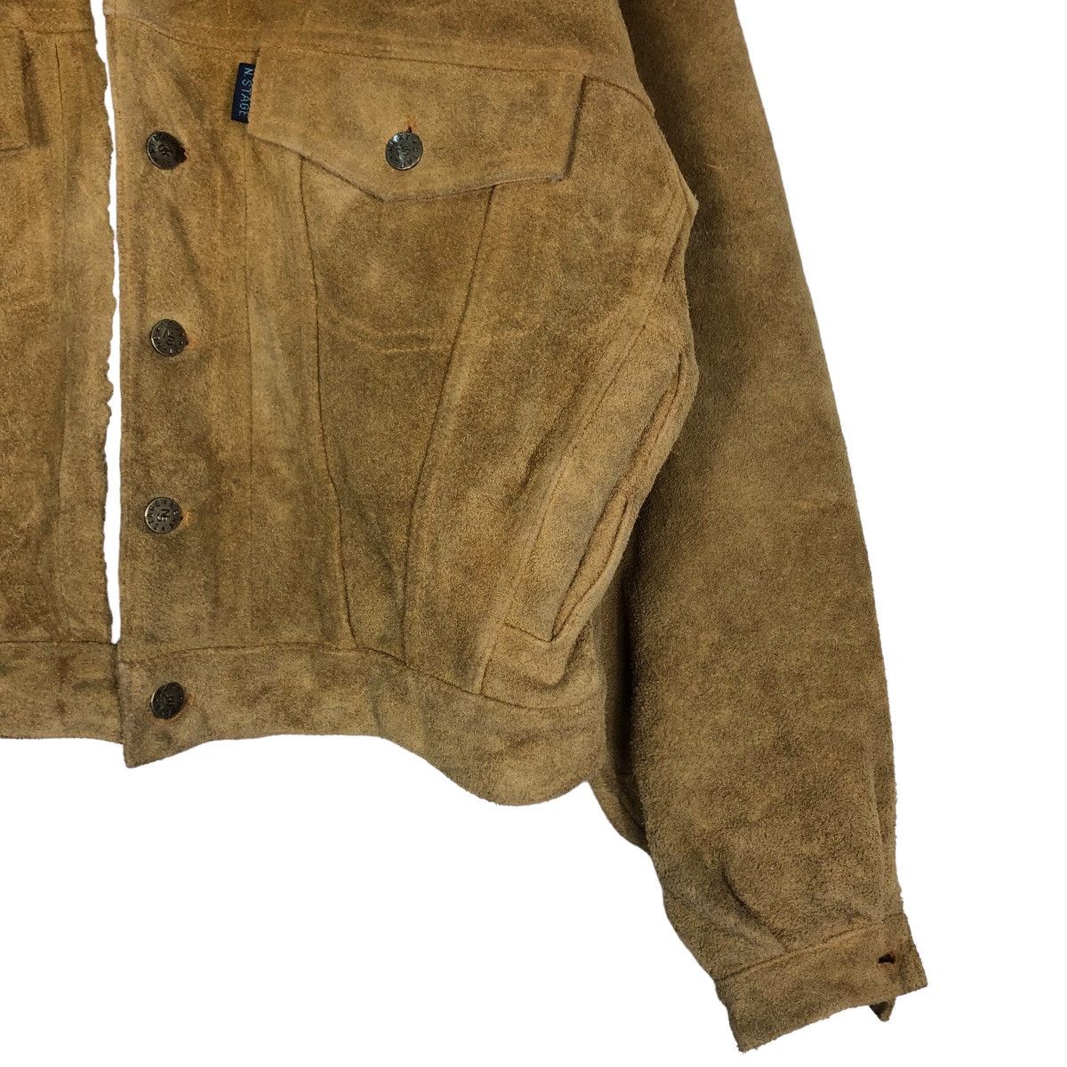 Issey Miyake 🔥Vintage Cropped Biker Leather Jacket Next Stage Sherpa Size US M / EU 48-50 / 2 - 5 Thumbnail