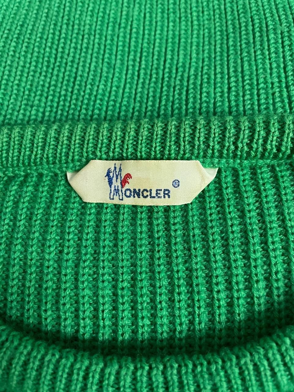 Moncler Moncler Sweater Green Vintage 1990s Rare Size US XL / EU 56 / 4 - 11 Thumbnail