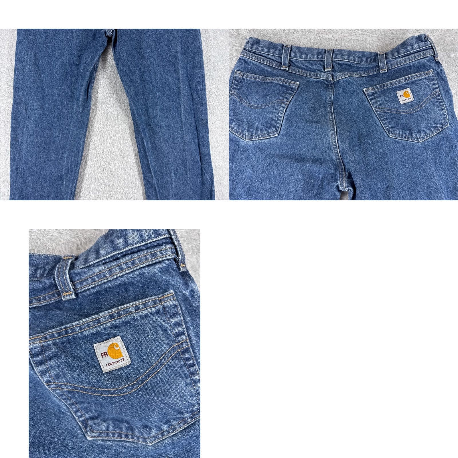 Carhartt VINTAGE Carhartt Jeans Mens 40 Blue Denim Flame-Resistant FR FRB004 NFPA 2113 Workwear Jeans Blue Mens 40 Carhartt FRB004 NFPA 2113 Size US 40 / EU 56 - 10 Thumbnail