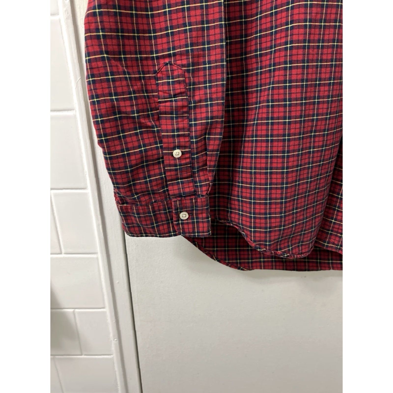 Ralph Lauren Ralph Lauren Shirt Mens Large Red Oxford Plaid Button Down L/S Blue Pony Button-Up Shirts Size US L / EU 52-54 / 3 - 5 Thumbnail