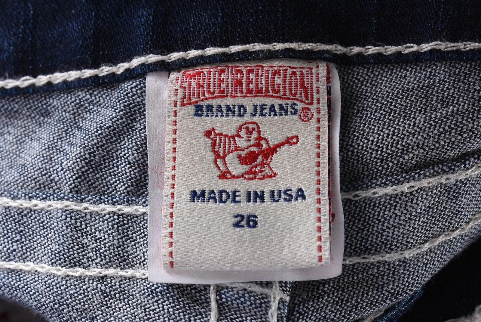 True Religion Women's True Religion Billy Straight Leg Blue Jeans W29 L33 Size 30" / US 8 / IT 44 - 7 Thumbnail