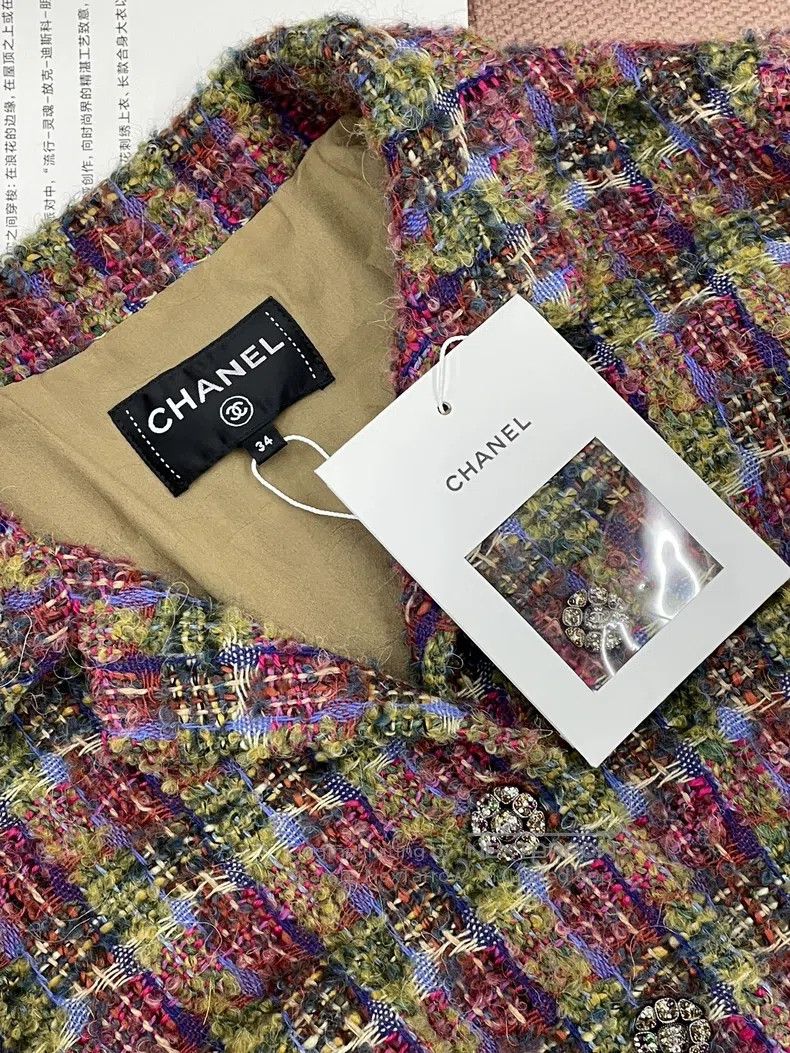 Chanel Chanel Colorful tweed coat Size XXS / US 00 / IT 34 - 3 Thumbnail
