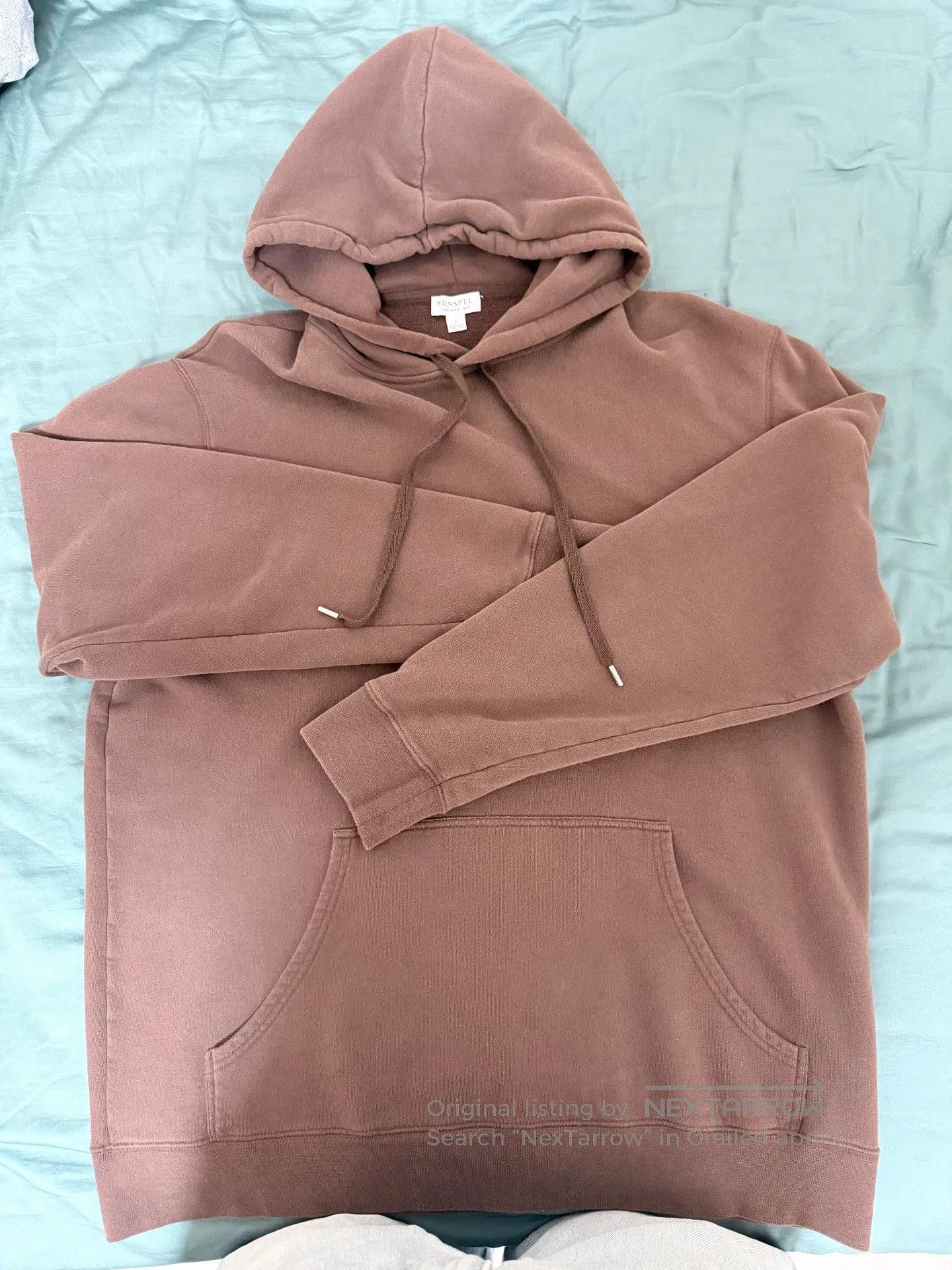Sunspel SUNSPEL Men's Loopback Cotton Hoodie. Size US L / EU 52-54 / 3 - 2 Thumbnail
