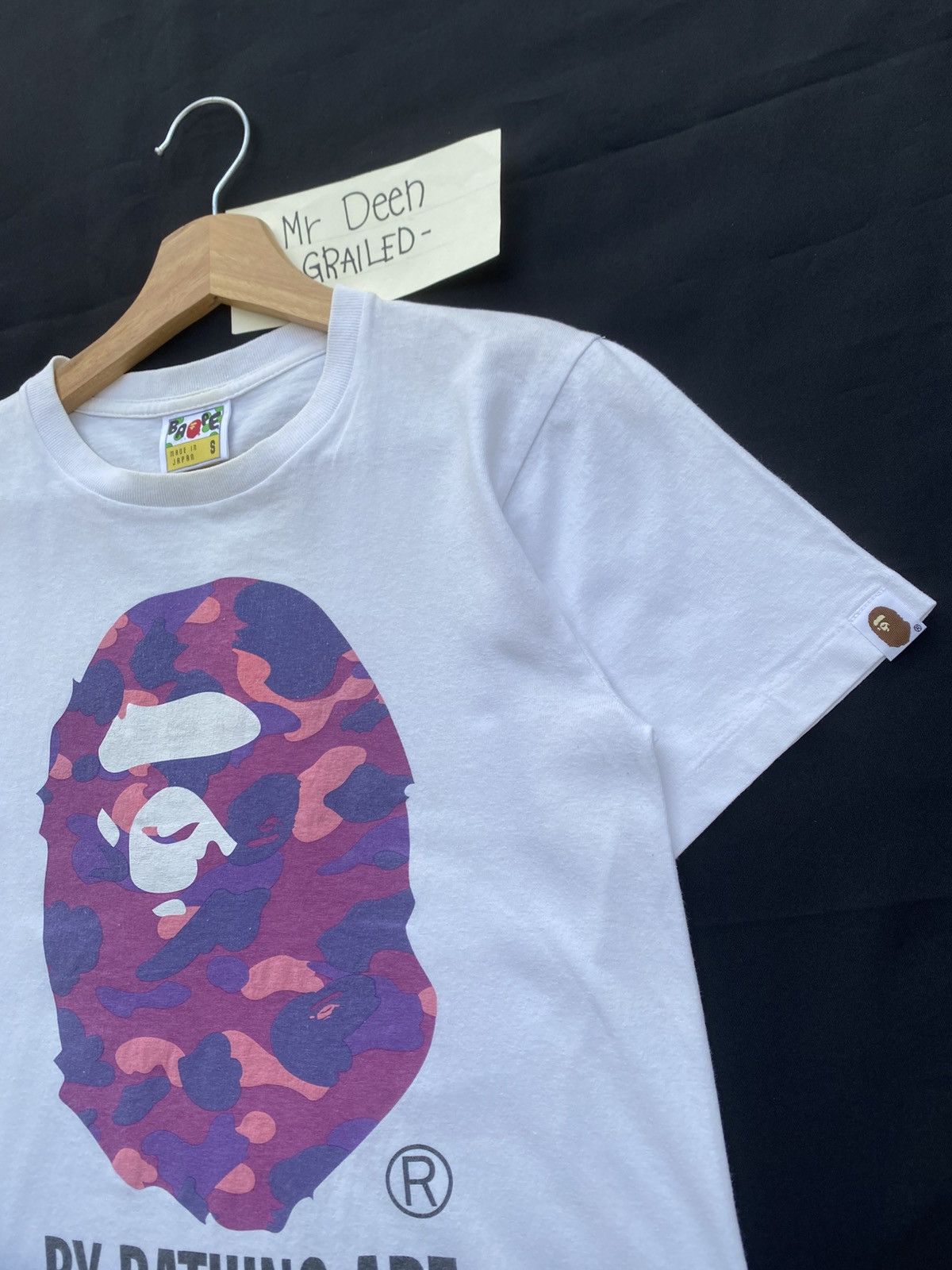 Bape Rare BAPE Ape Head Purple Camo Tshirt Size US S / EU 44-46 / 1 - 13 Thumbnail