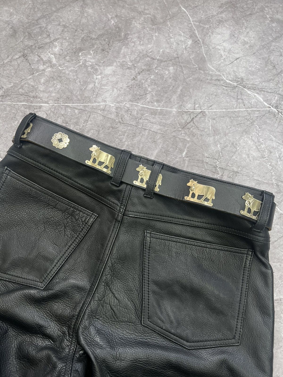 Vintage SALE✅✅Super STUDDED BELT *Kapital Style LEATHER Y2K Size ONE SIZE - 6 Thumbnail