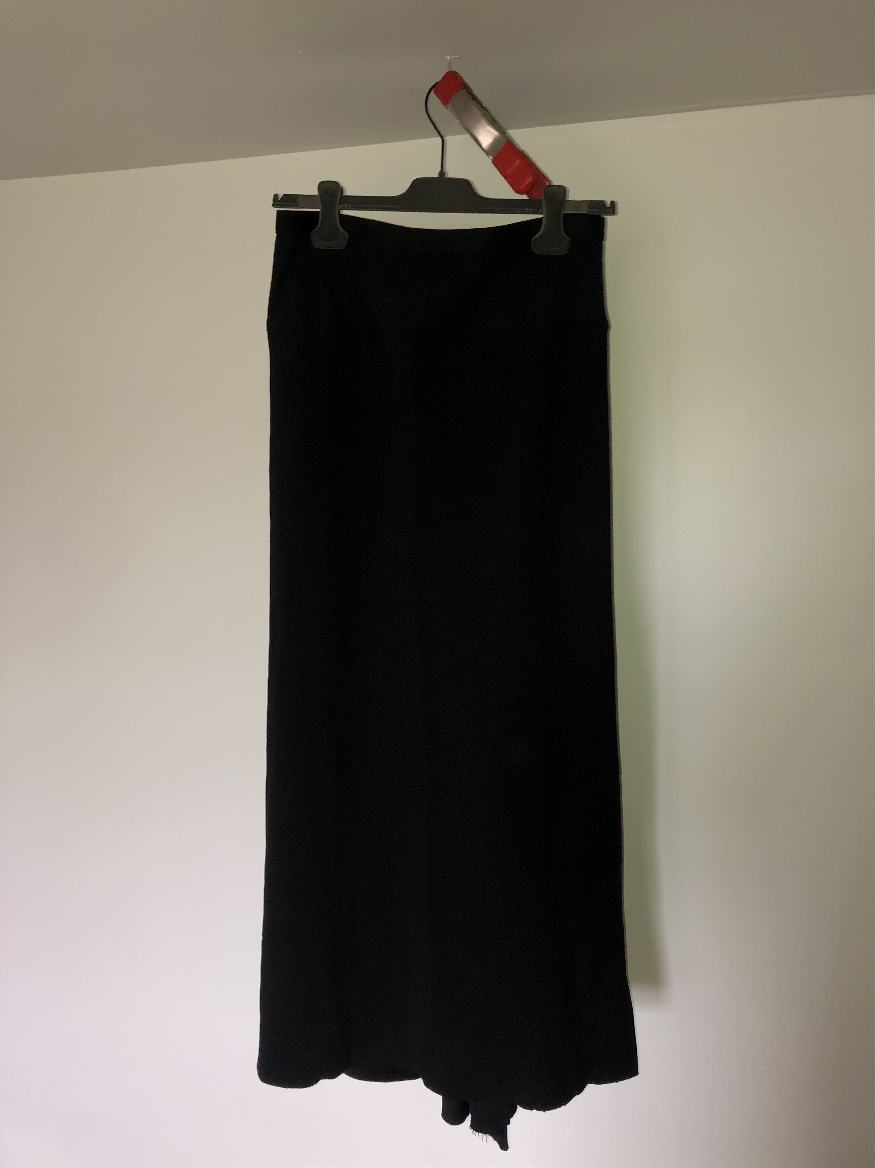 image of Rick Owens Fw21 Gethsemane Calf Bias Skirt / 46 in Black, Women's (Size 32)