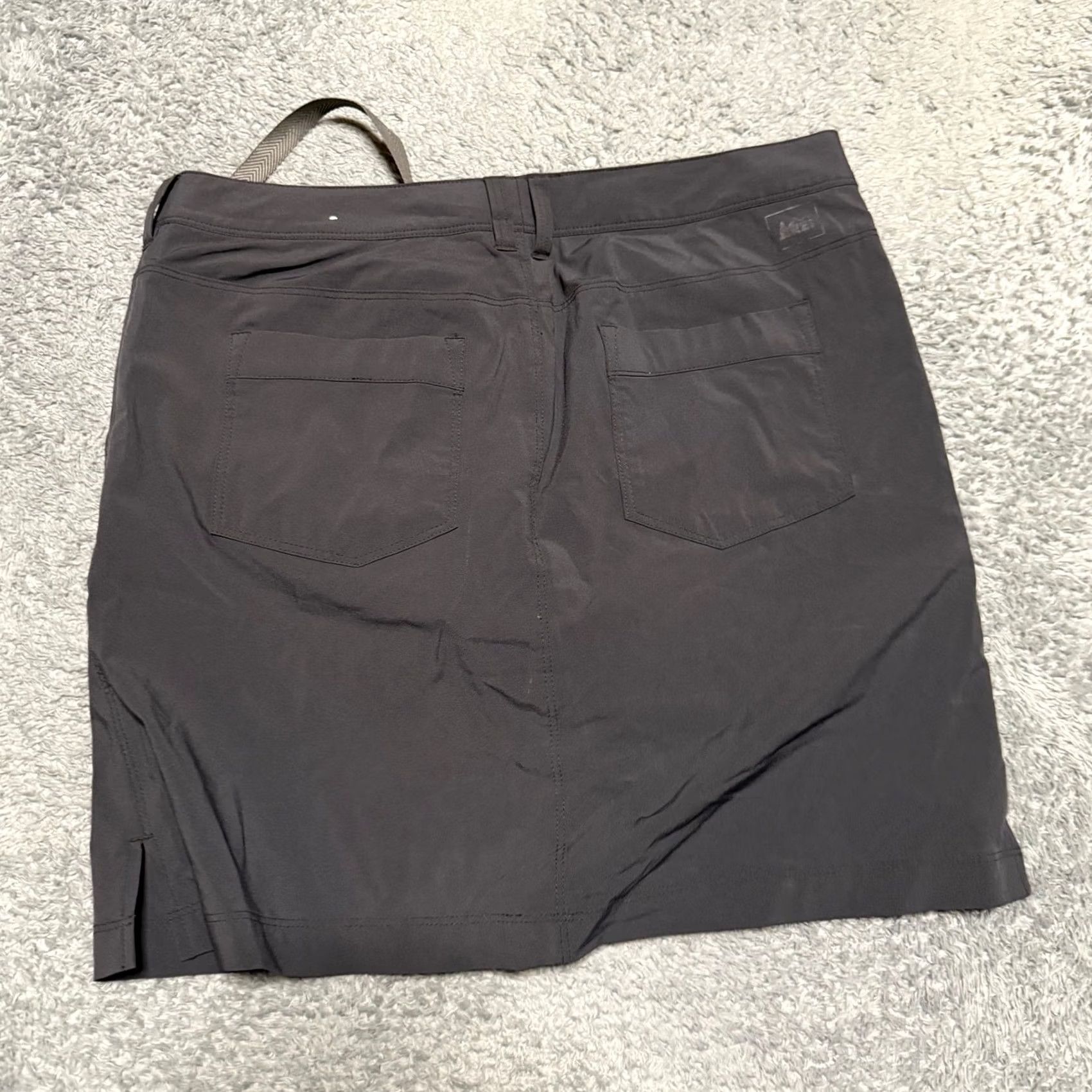 Vintage REI Skort Skirt Womens 8 Blue Nylon Blend Zipper Pocket Lined Outdoor Size 30" / US 8 / IT 44 - 2 Thumbnail