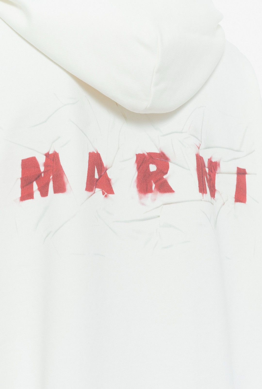 Marni Last Size Marni Wrinkled Logo Organic Cotton Hoodie Size US XL / EU 56 / 4 - 3 Thumbnail