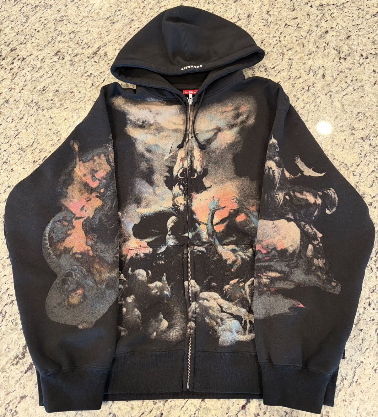 Supreme Supreme x Pillsbury Doughboy Zip Up Hoodie | Grailed