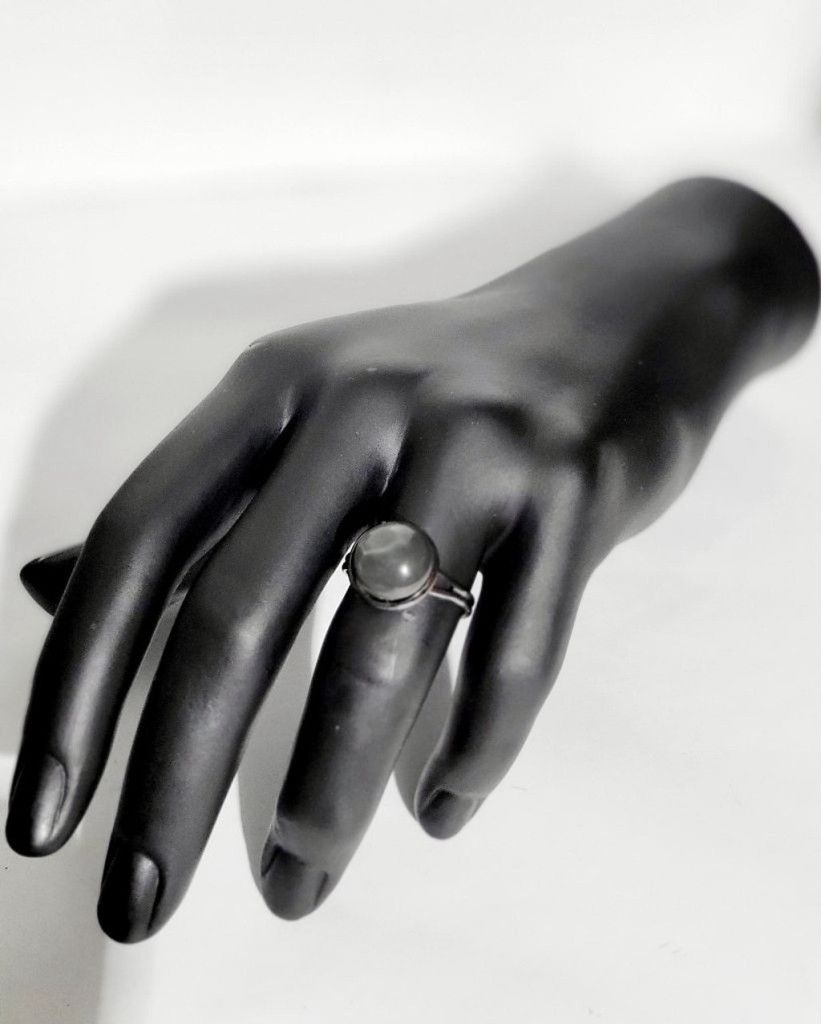 Handmade Hand crafted adjustable color changing mood ring Size ONE SIZE - 4 Thumbnail