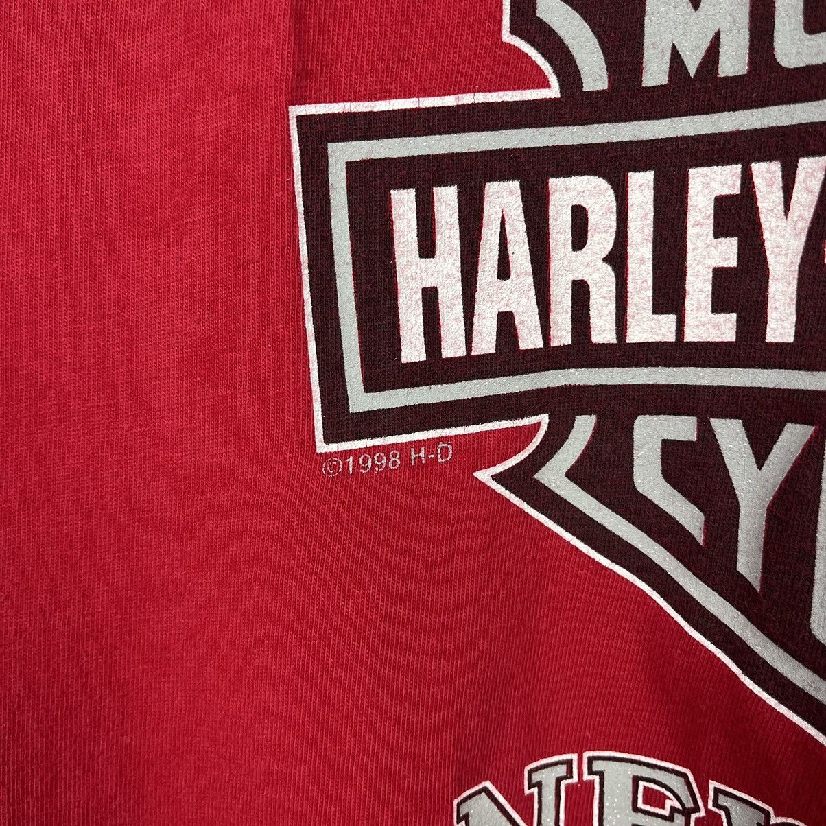 Harley Davidson Vintage Harley Davidson y2k Las Vegas big logo tee 1998 Size US XL / EU 56 / 4 - 15 Thumbnail