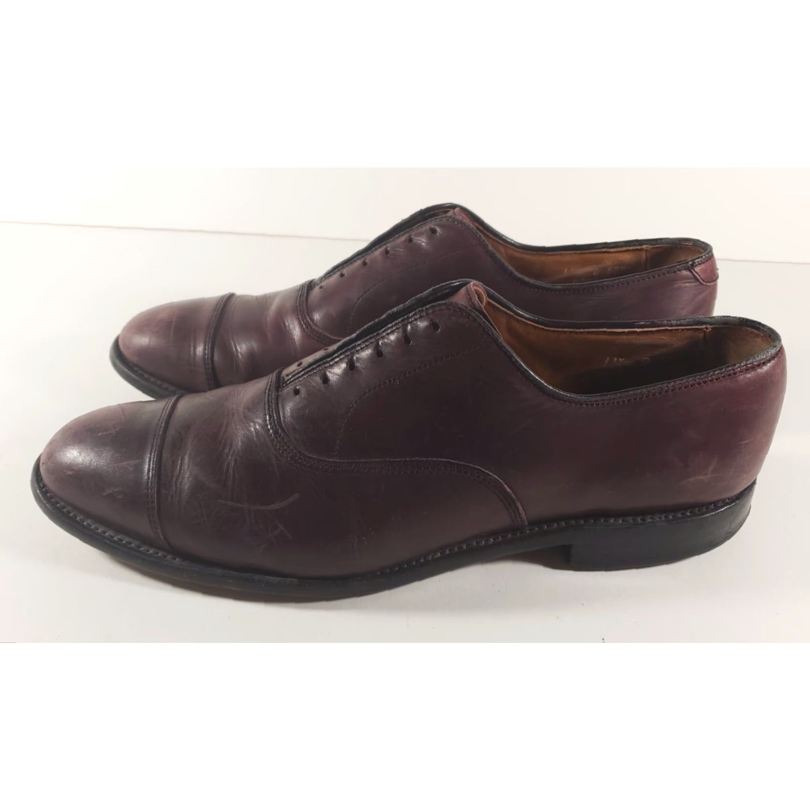 Allen Edmonds Allen Edmonds Park Avenue Cap-toe Oxford Dress Shoe Dark Chili Calfskin 11.5 D Mens Shoes Brown Oxford Cap Toe Dress Shoe Park Avenue 11.5 D Mens Size US L / EU 52-54 / 3 - 3 Thumbnail