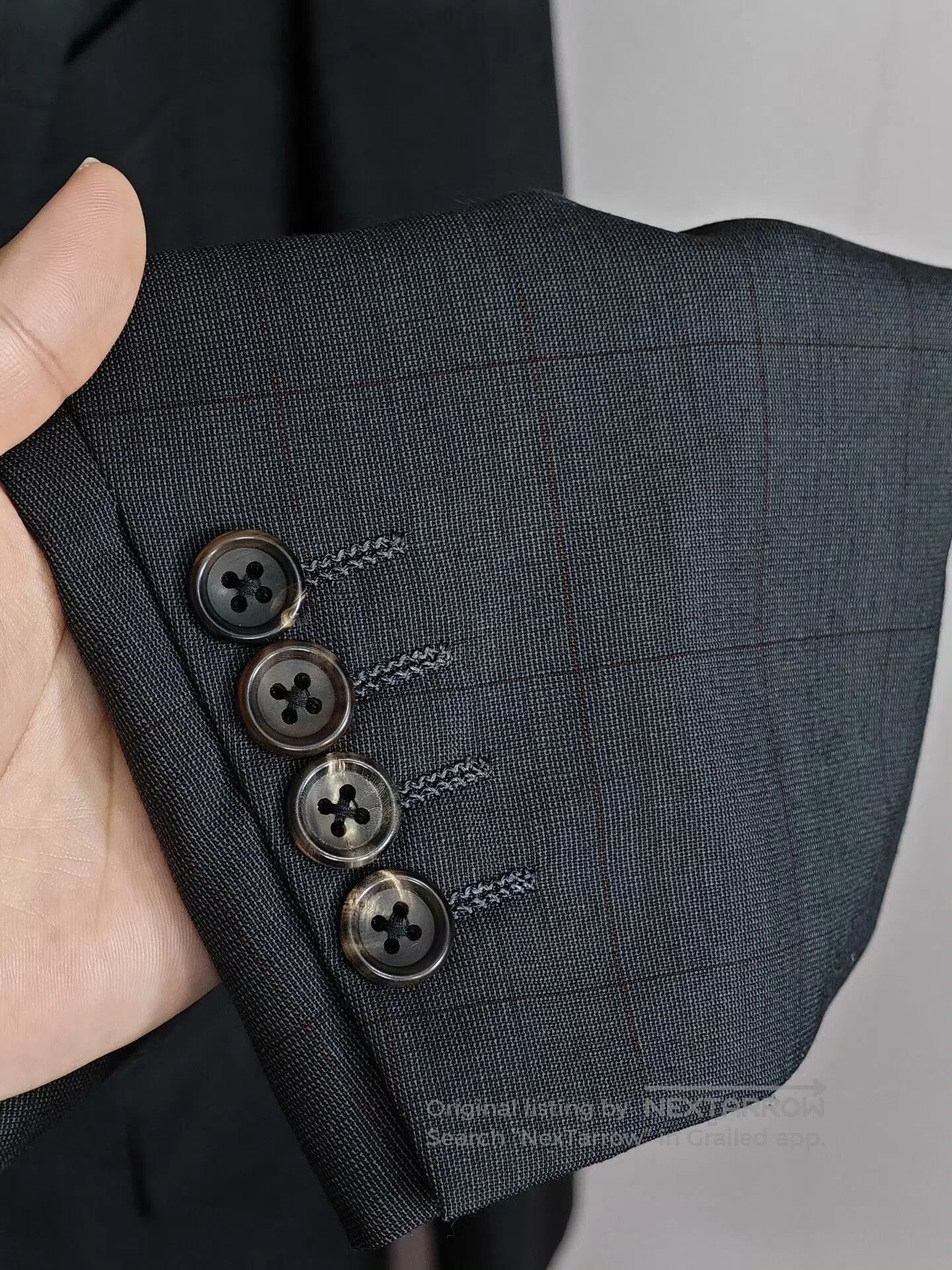 Japanese Brand Taylor Lodge Gray Green Wool Blend Suit. Size US L / EU 52-54 / 3 - 4 Thumbnail