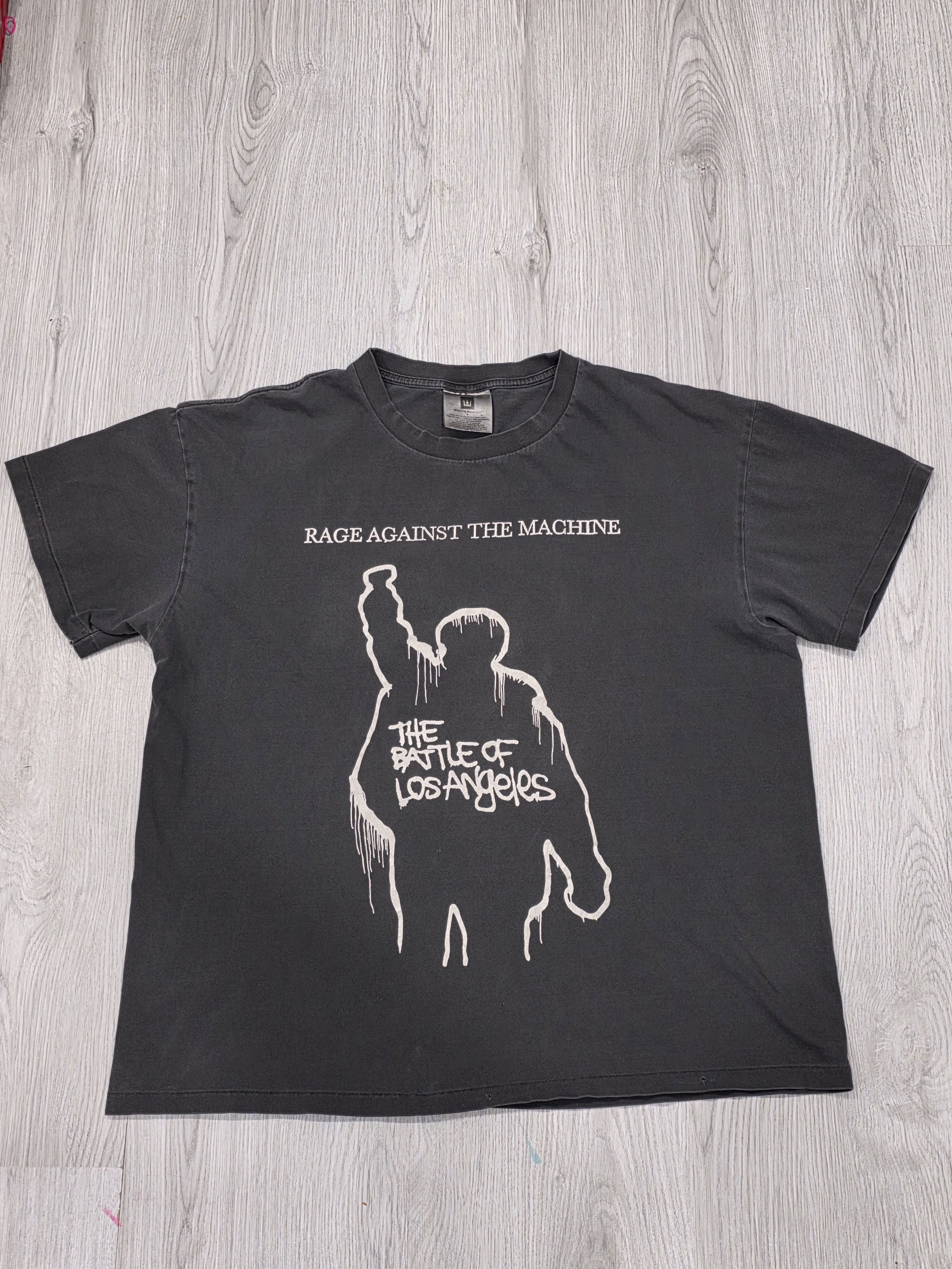 Band Tees World tour Rage against the machine "the btle of LA sz L Size US L / EU 52-54 / 3 - 2 Thumbnail