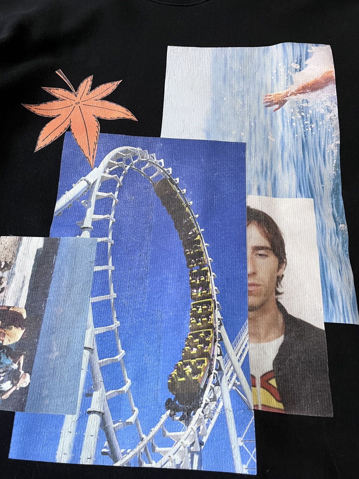 Raf Simons Raf Simons S/S 15 Rollercoaster collage black sweatershirt Size US L / EU 52-54 / 3 - 5 Thumbnail