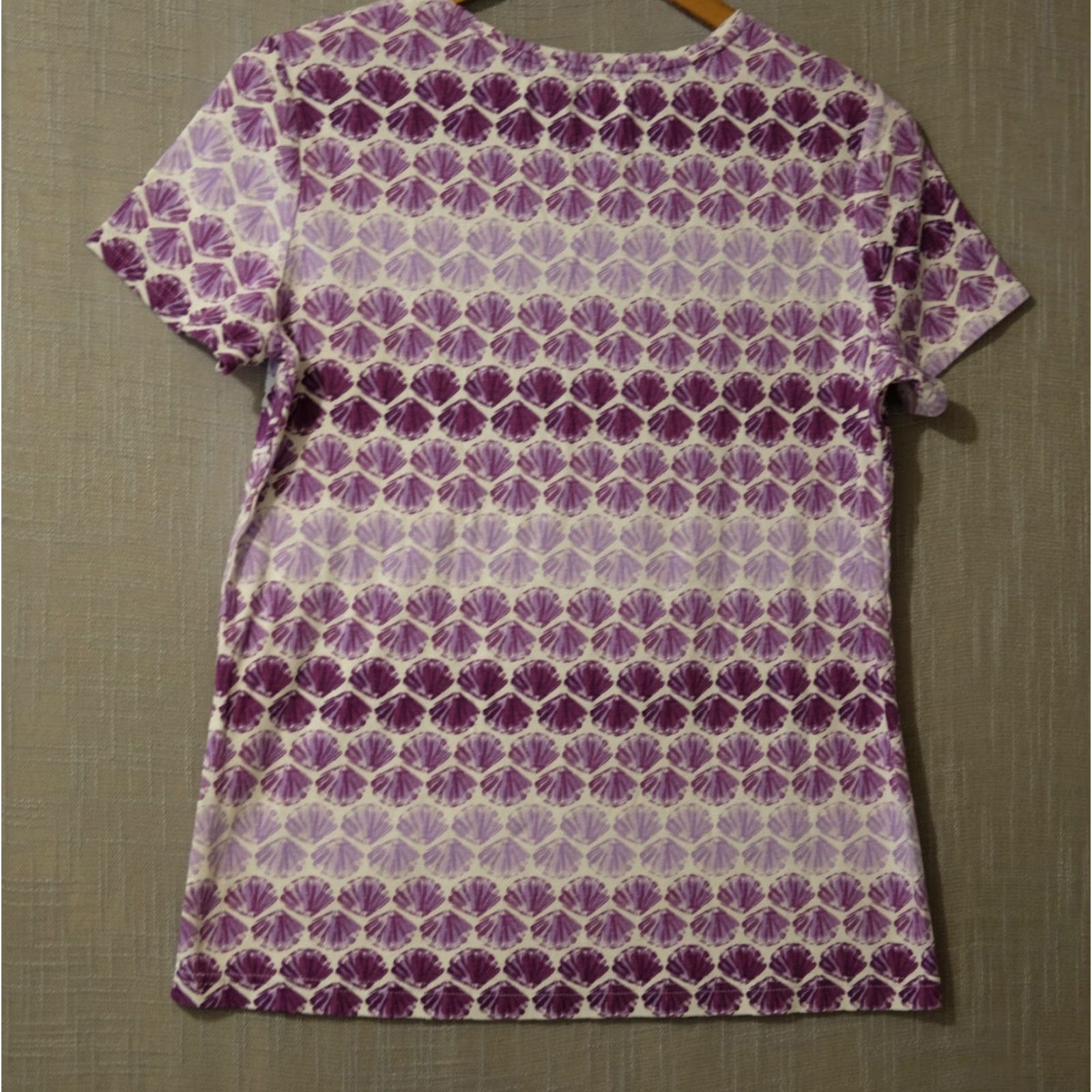 Barrow Nwot! Croft & Barrow The Classic Tee White/Purple Short Sleeve Women's M #H78-27 Size 32" / US 10 / IT 46 - 5 Thumbnail