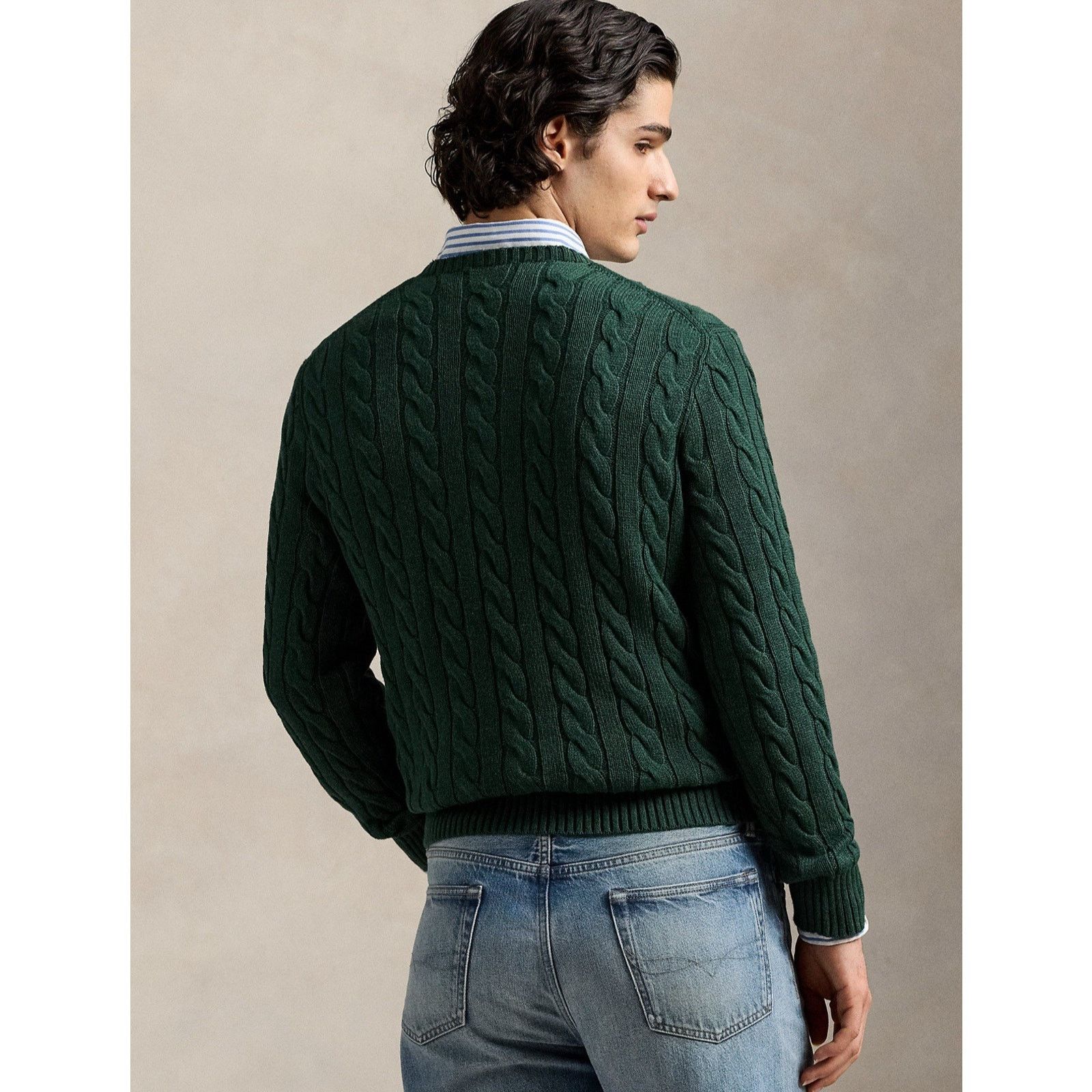 Ralph Lauren NWT Polo Ralph Lauren Men Cable-Knit Cotton Long Sweater L Size US L / EU 52-54 / 3 - 8 Thumbnail