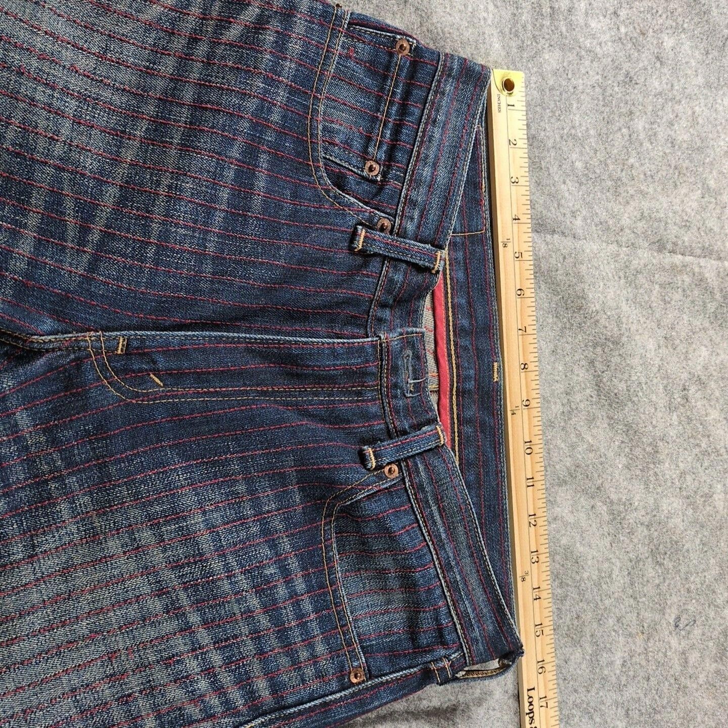 Levi's Levi’s 505 Red Pinstripe Denim Jeans 32 x 33 Japan Selvedge Size US 32 / EU 48 - 4 Thumbnail