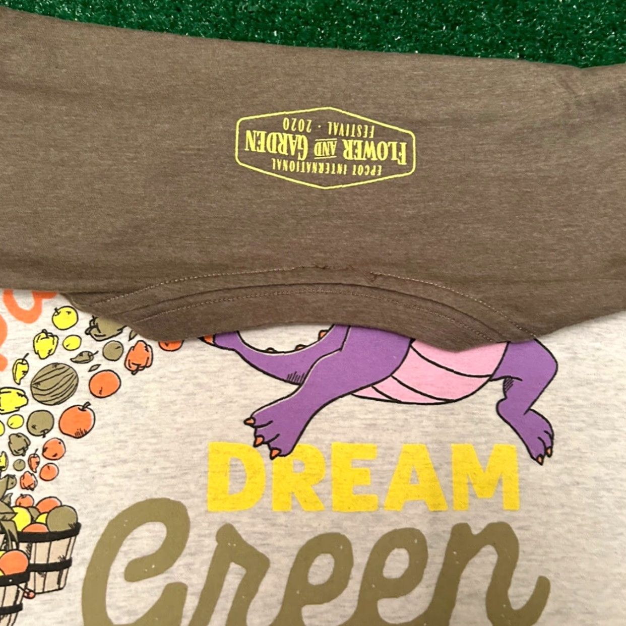 Disney Disney Parks Figment T-Shirt SMALL Unisex White/Green Flower and Garden Festival 2020 Epcot Passholder Size US S / EU 44-46 / 1 - 2 Thumbnail